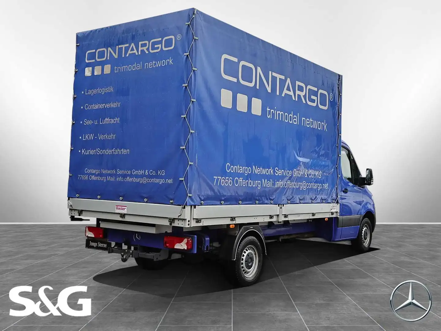 Mercedes-Benz Sprinter 317 CDI P+Plane 9G. AHK3.5T Stndhzg. Blau - 2