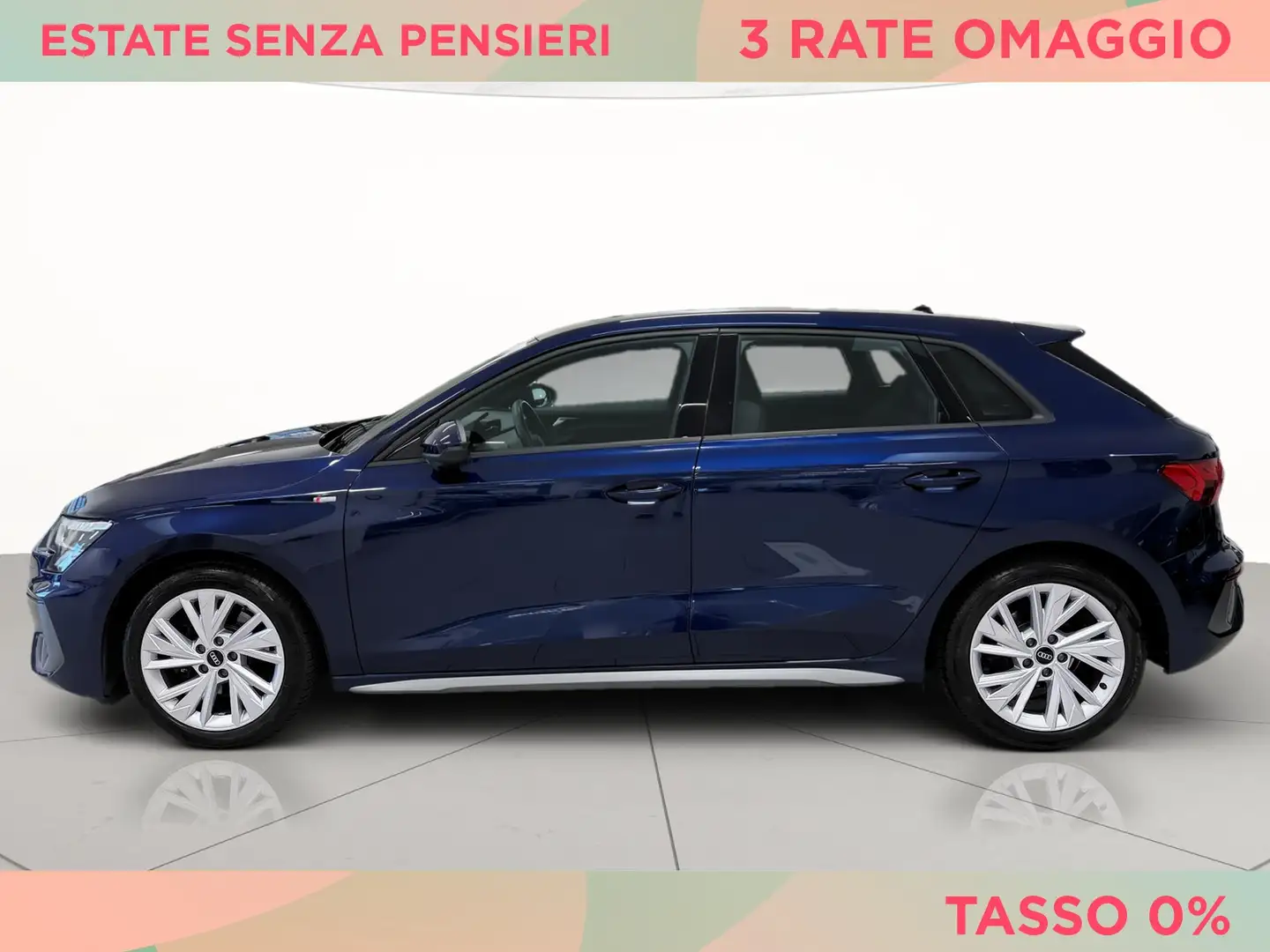 Audi A3 sportback 40 2.0 tdi s line edition quattro s-tron Blu/Azzurro - 2