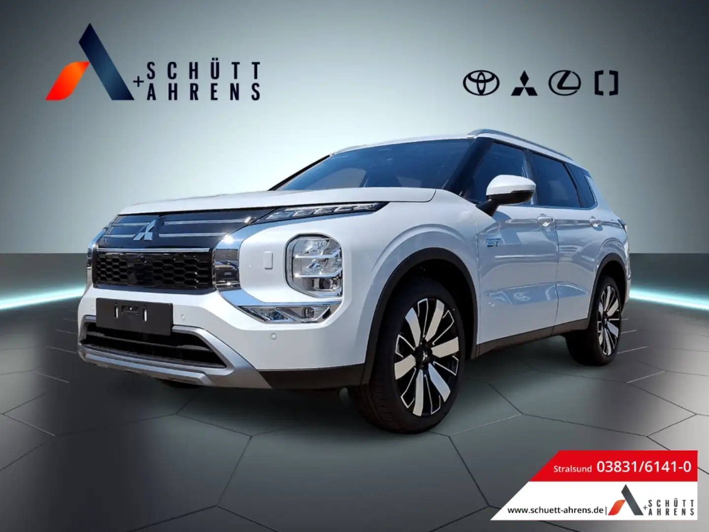 Mitsubishi Outlander PHEV Intro Edition 2,4l360 Kamera, ABS, Abstandsre Weiß - 1