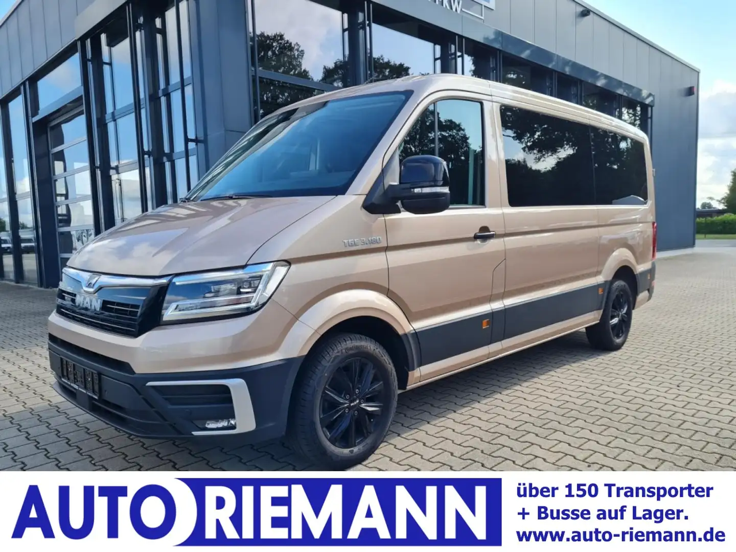 MAN TGE 3.180 TDi Kombi 9 Sitzer LED LM KAMERA Sonderumbau Gold - 1