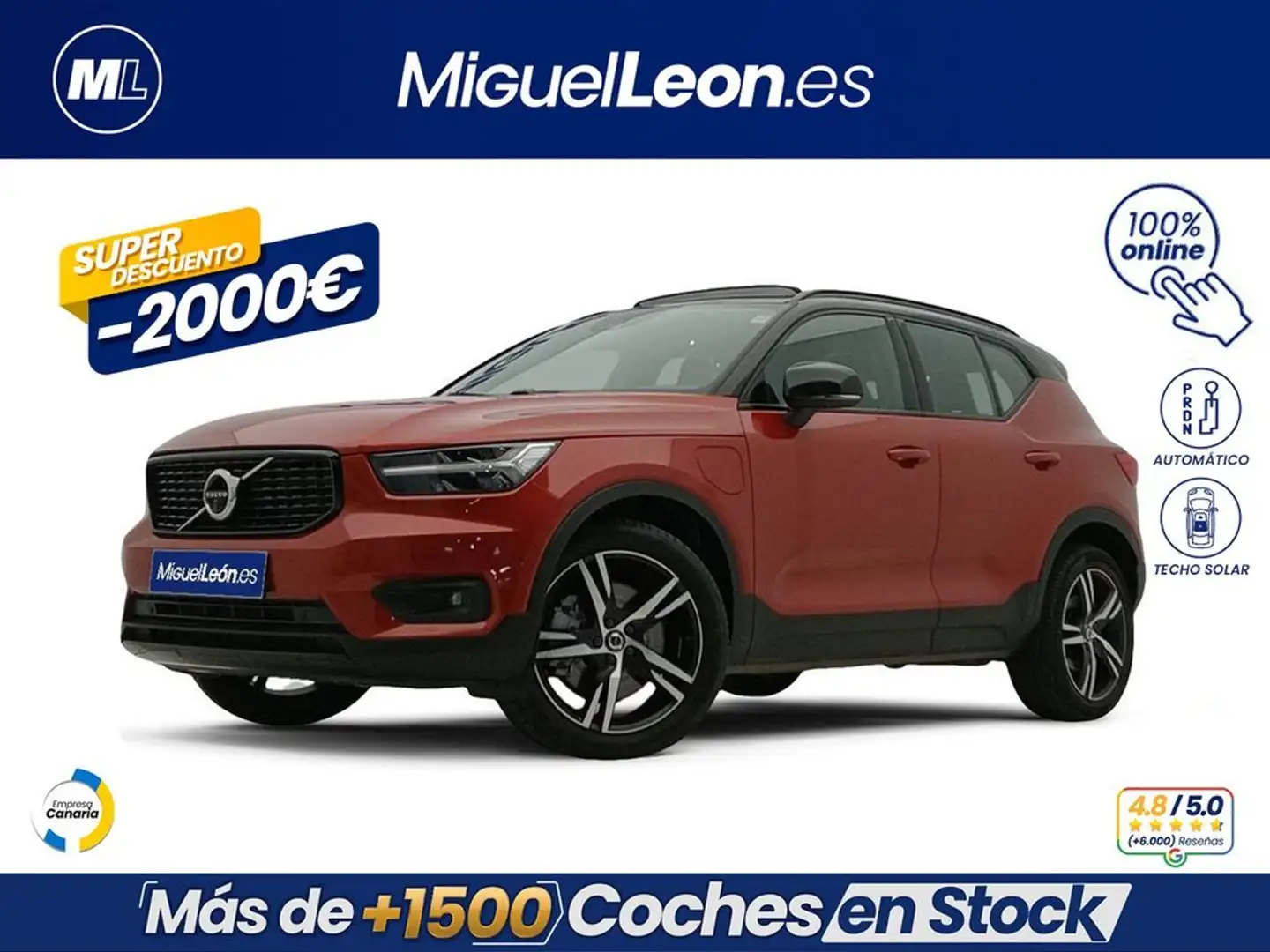 Volvo XC40 T5 Twin R-Design Aut. Rouge - 1