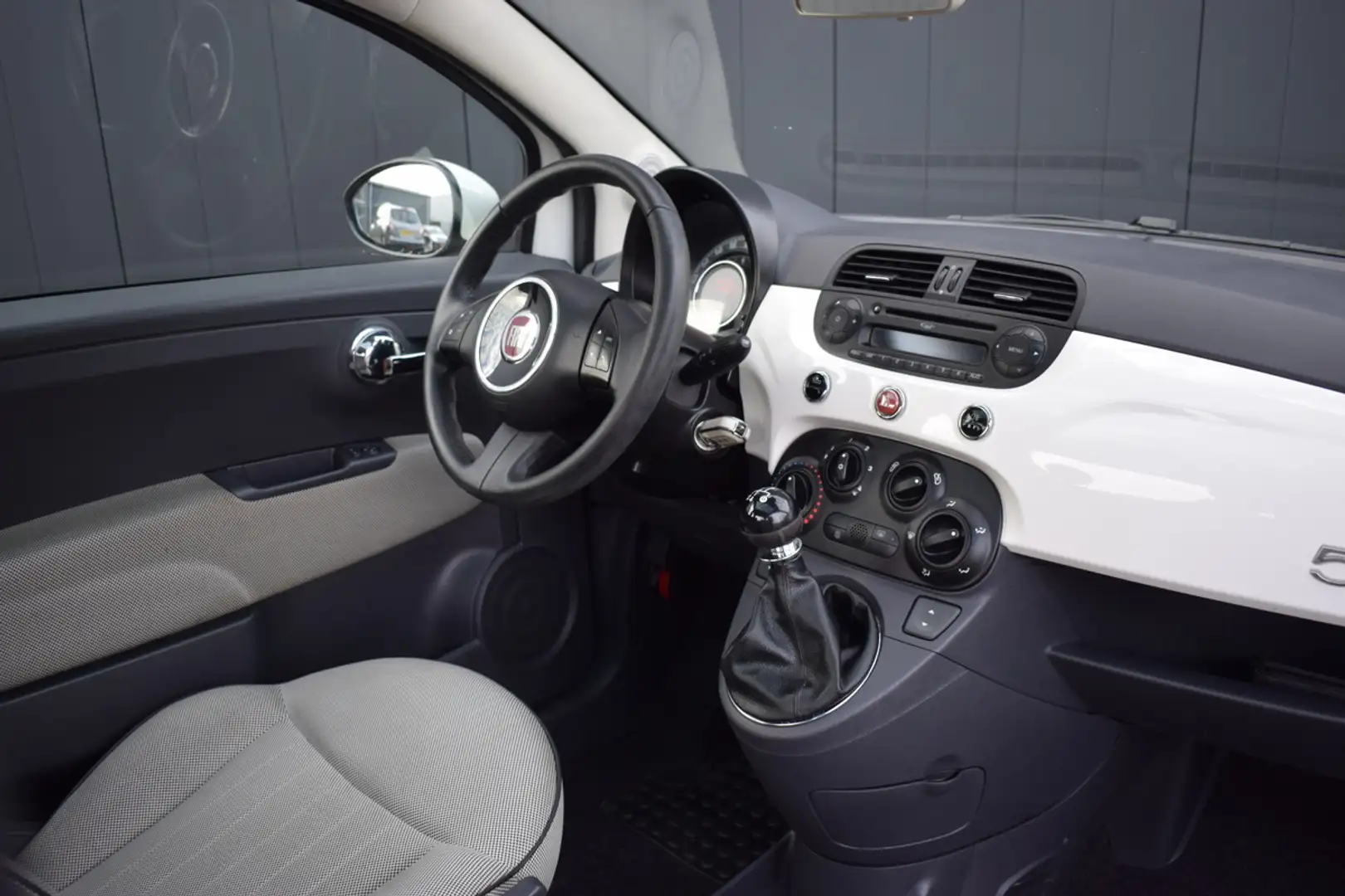 Fiat 500 0.9 TwinAir Lounge Panoramadak | Telefonie | Airco Blanc - 2