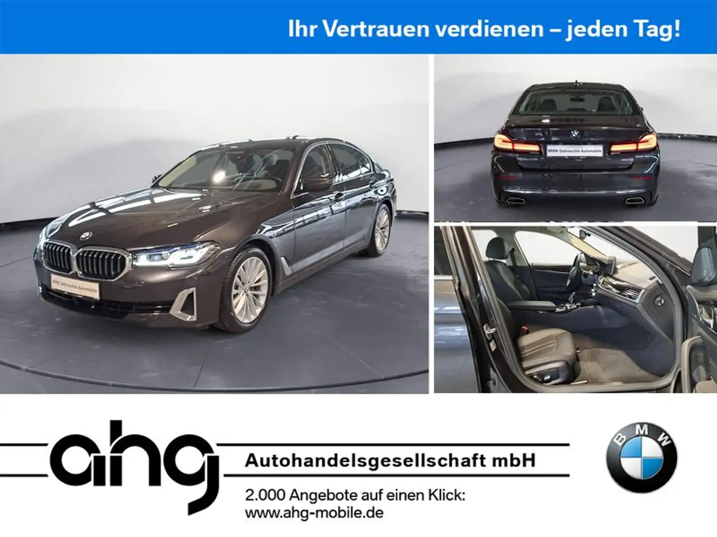BMW 520 d Luxury Line Innovationspaket Driving Assis Grau - 1