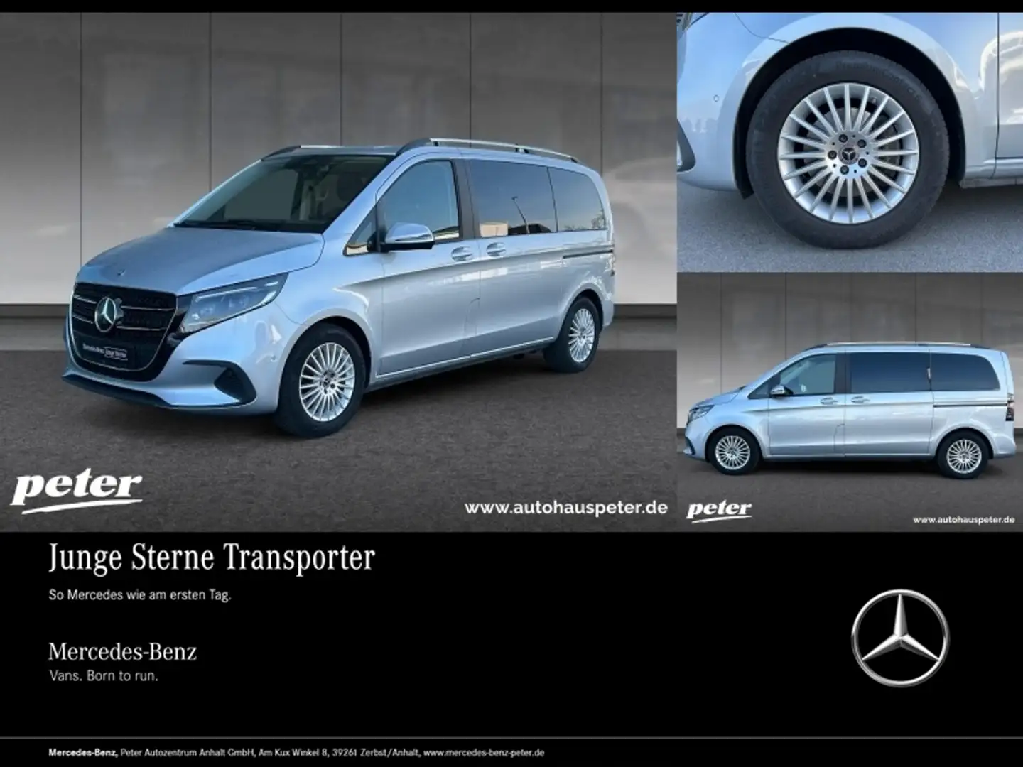 Mercedes-Benz V 300 d STYLE Kompakt LED+MBUX+DISTR+AHK Silber - 1