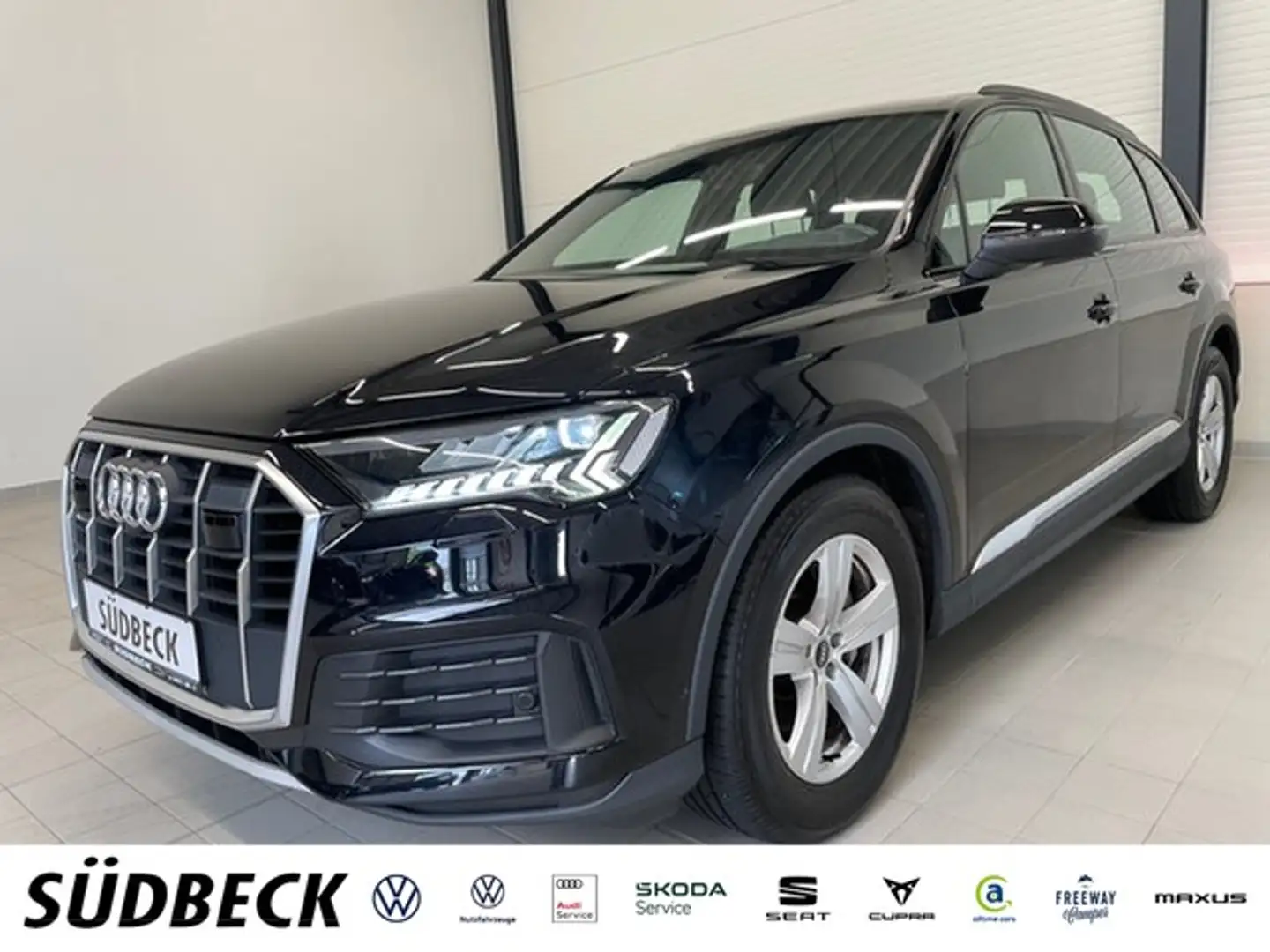 Audi Q7 50 TDI quattro KAMERA+ACC+SOUND-SYSTEM+AHK+MATRIX Černá - 1