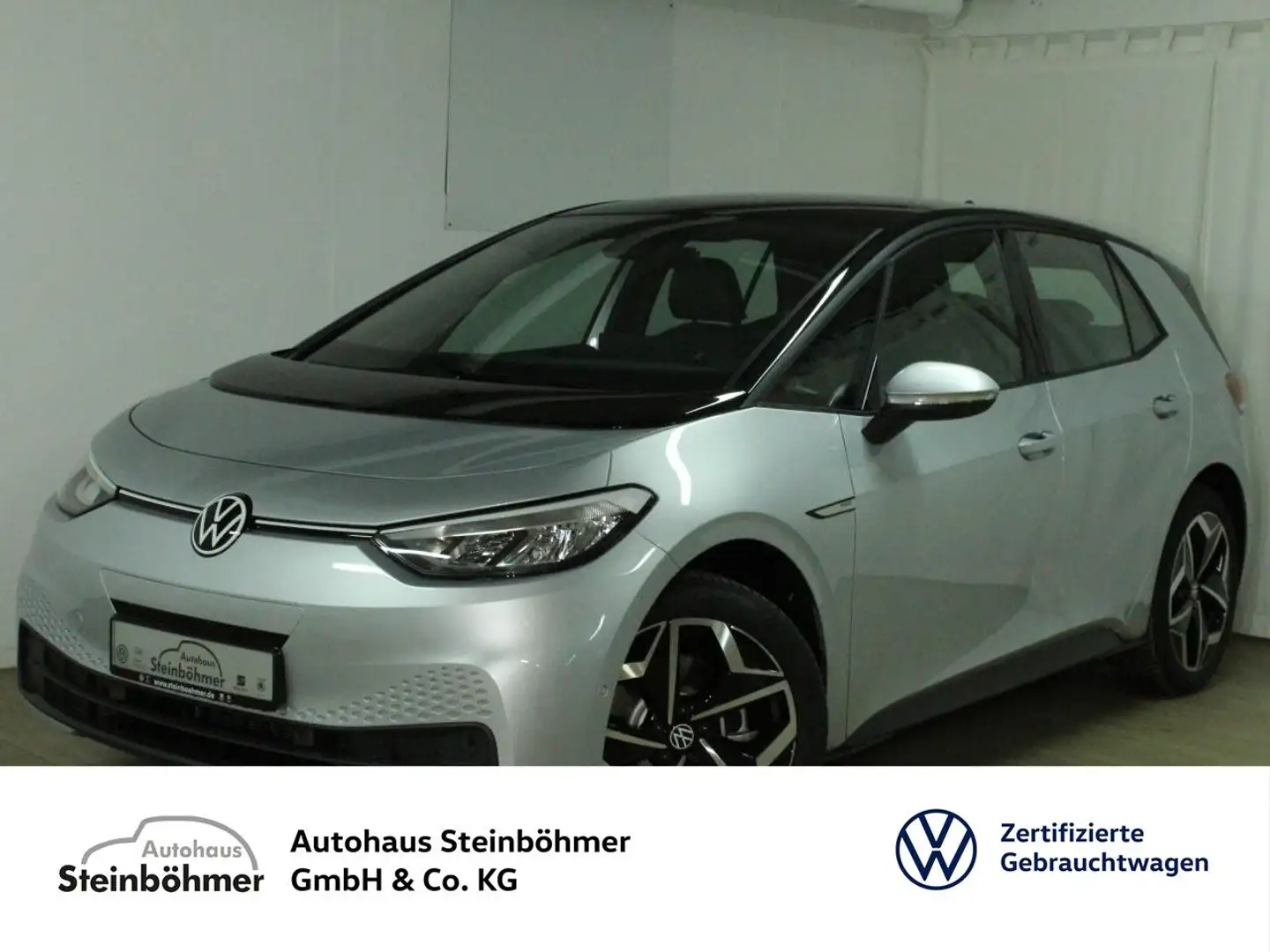 Volkswagen ID.3 Pro Performance 58 kWh AHK Wärmepumpe ACC Nav Silber - 1