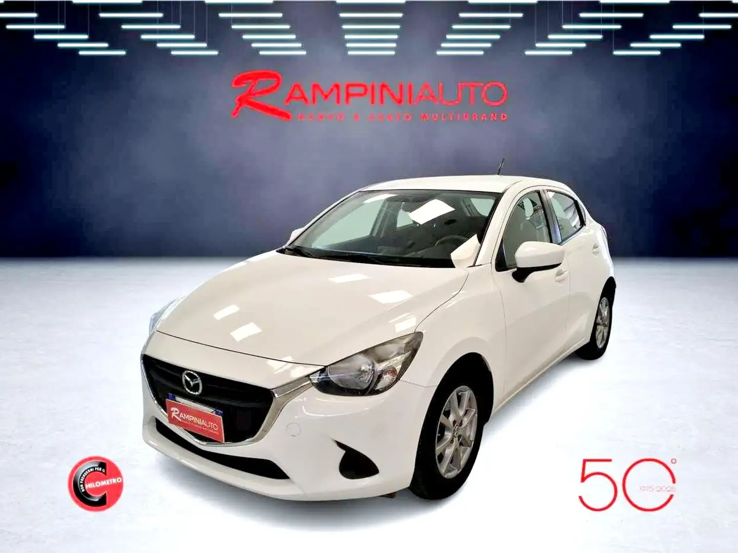 Mazda 2 1.5 Skyactiv-G km 71.000 Unico Prop. PRONTA CONSEG Bianco - 2
