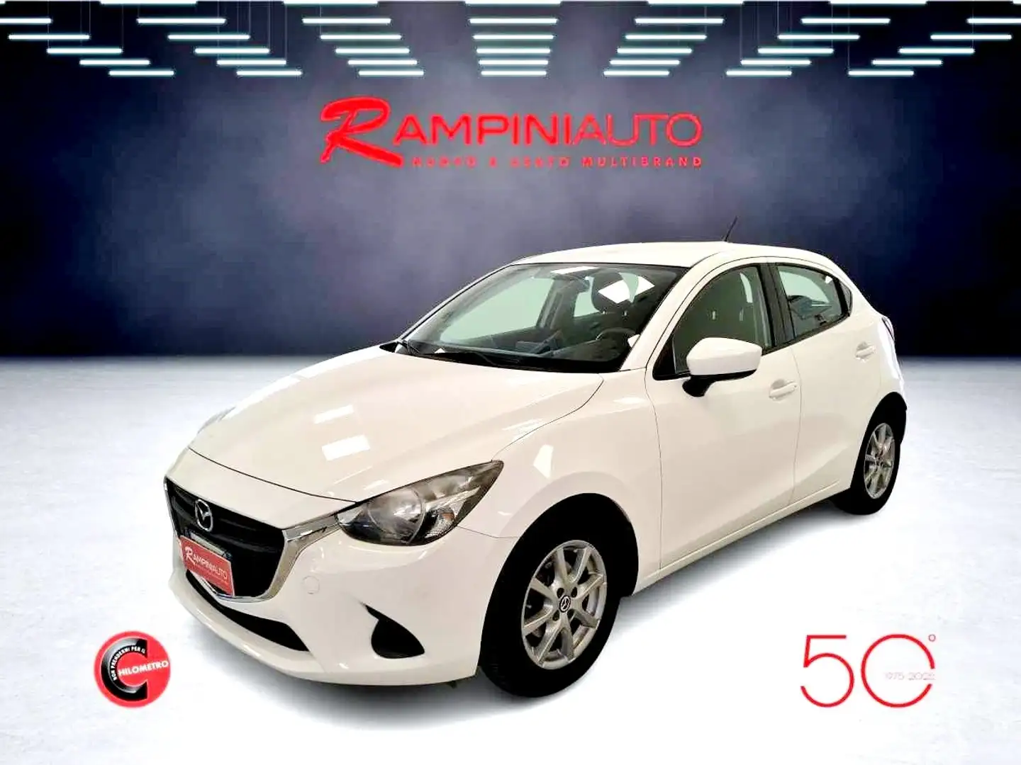 Mazda 2 1.5 Skyactiv-G km 71.000 Unico Prop. PRONTA CONSEG Bianco - 1