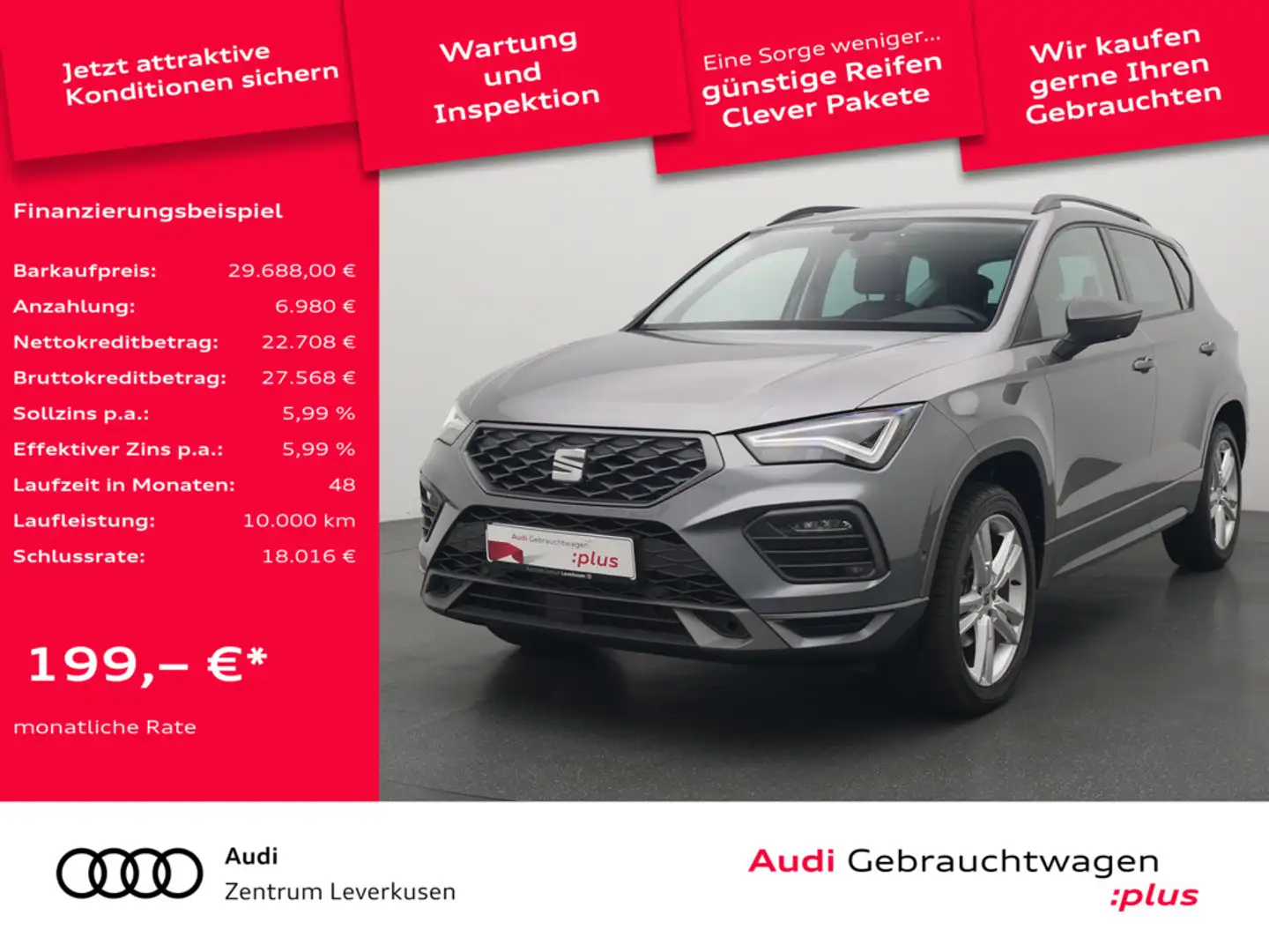 SEAT Ateca VIRT CARPLAY NAVI AHK SHZ Schwarz - 1
