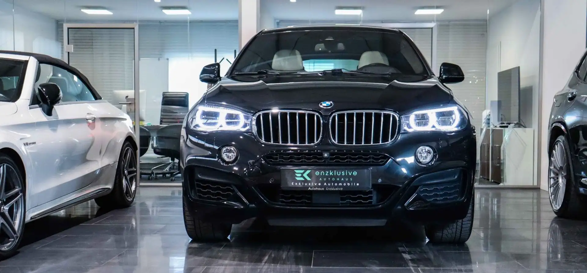 BMW X6 50i xD MSPORT*NAVI*HuD*B&O*360°*GLASDACH*VOLL Schwarz - 2