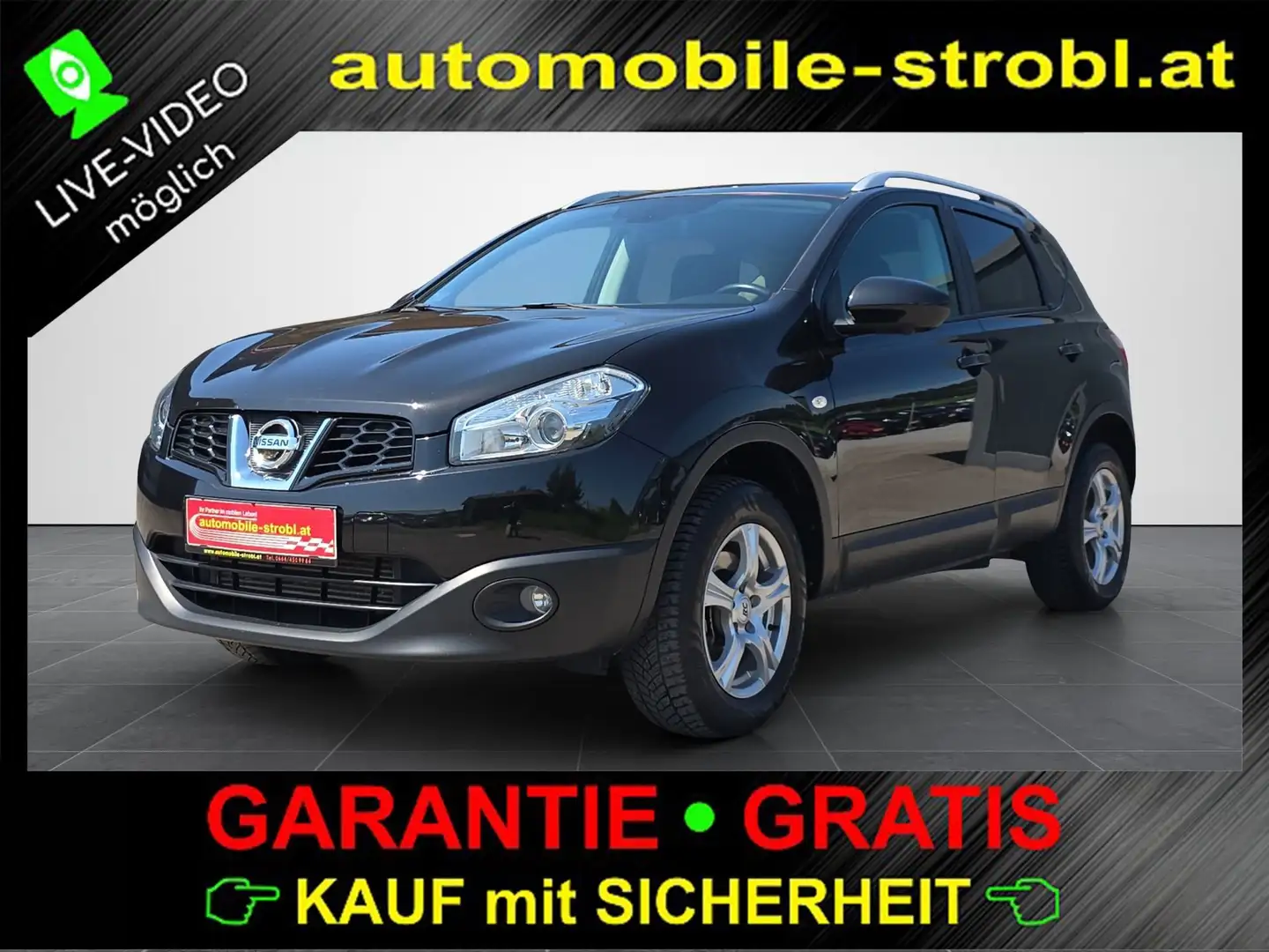 Nissan Qashqai 4X4 Pano Navi Tempomat Schwarz - 1