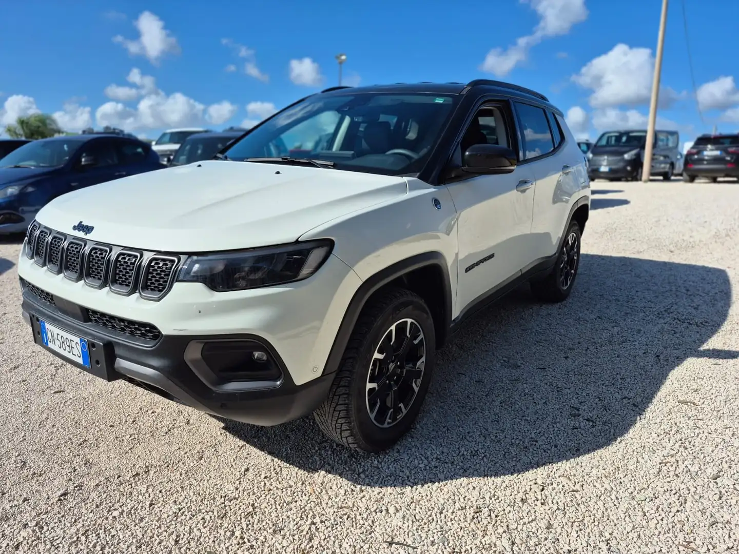 Jeep Compass Compass II 2021 1.3 turbo t4 phev Trailhawk 4x4 Blanc - 1