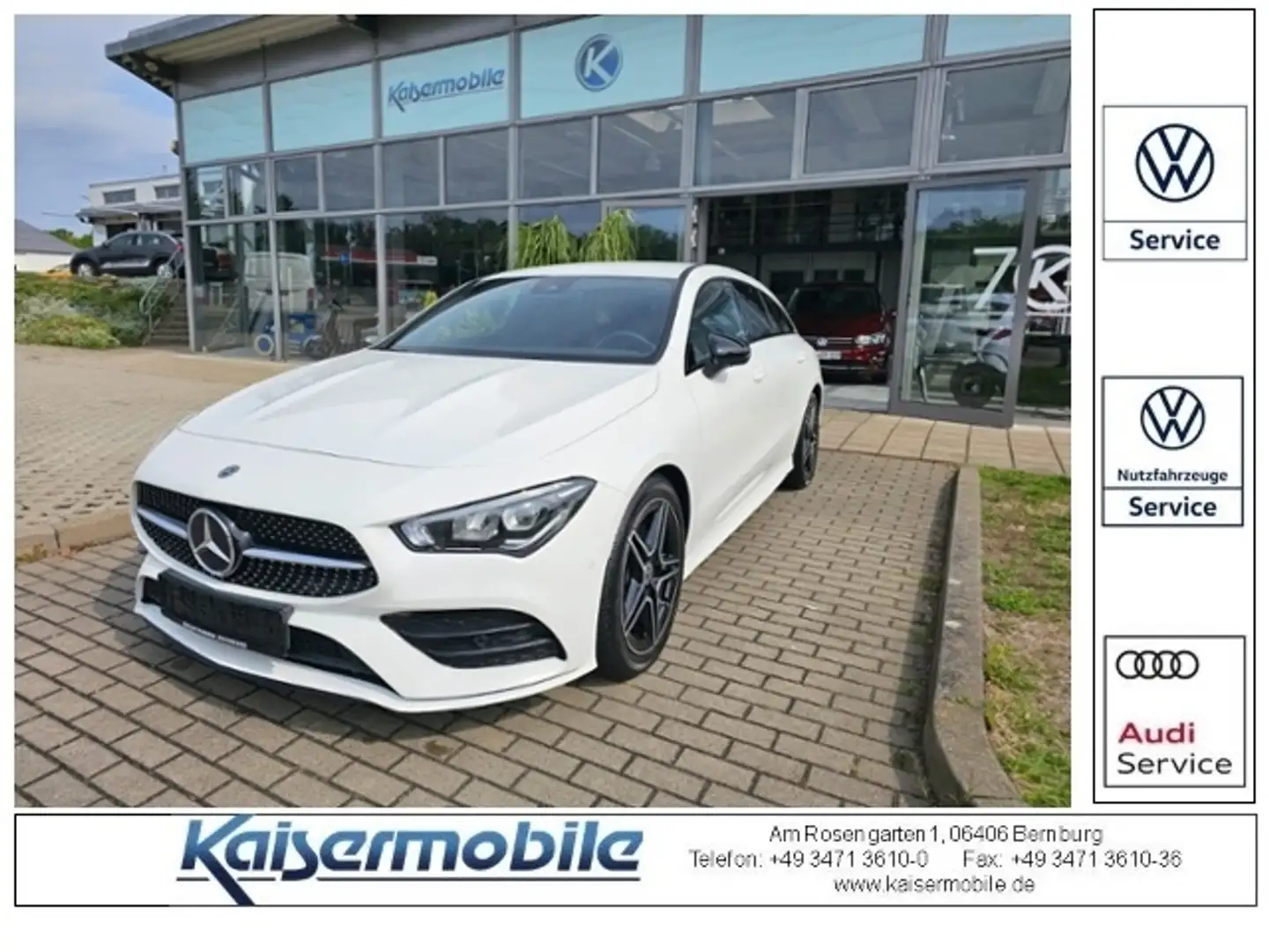 Mercedes-Benz CLA 200 SB AMG Line LED+NAVI+AMG-LINE+KAMERA KLIMA ALU Weiß - 1