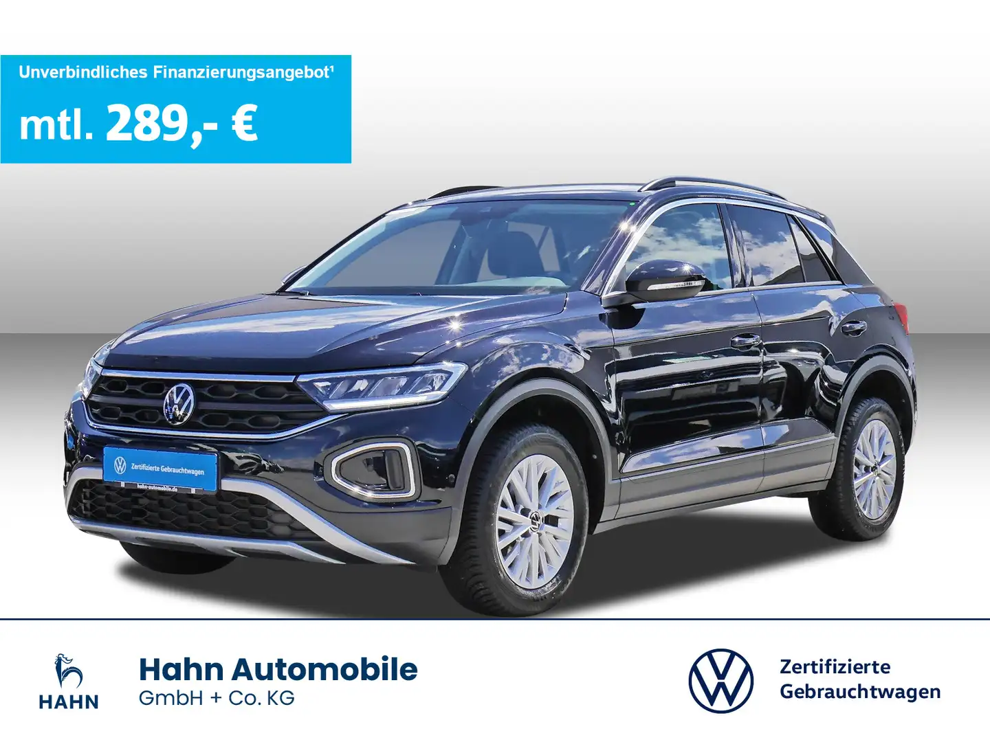 Volkswagen T-Roc 1.0TSI Life Navi App-Connect LED Einparkh Noir - 1