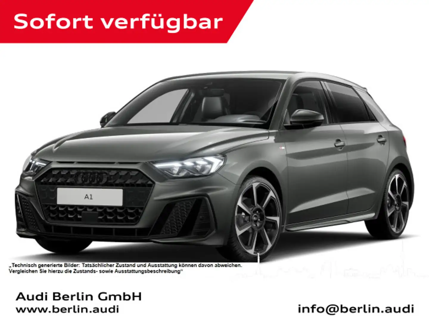 Audi A1 S line 35 TFSI S tronic Grau - 1
