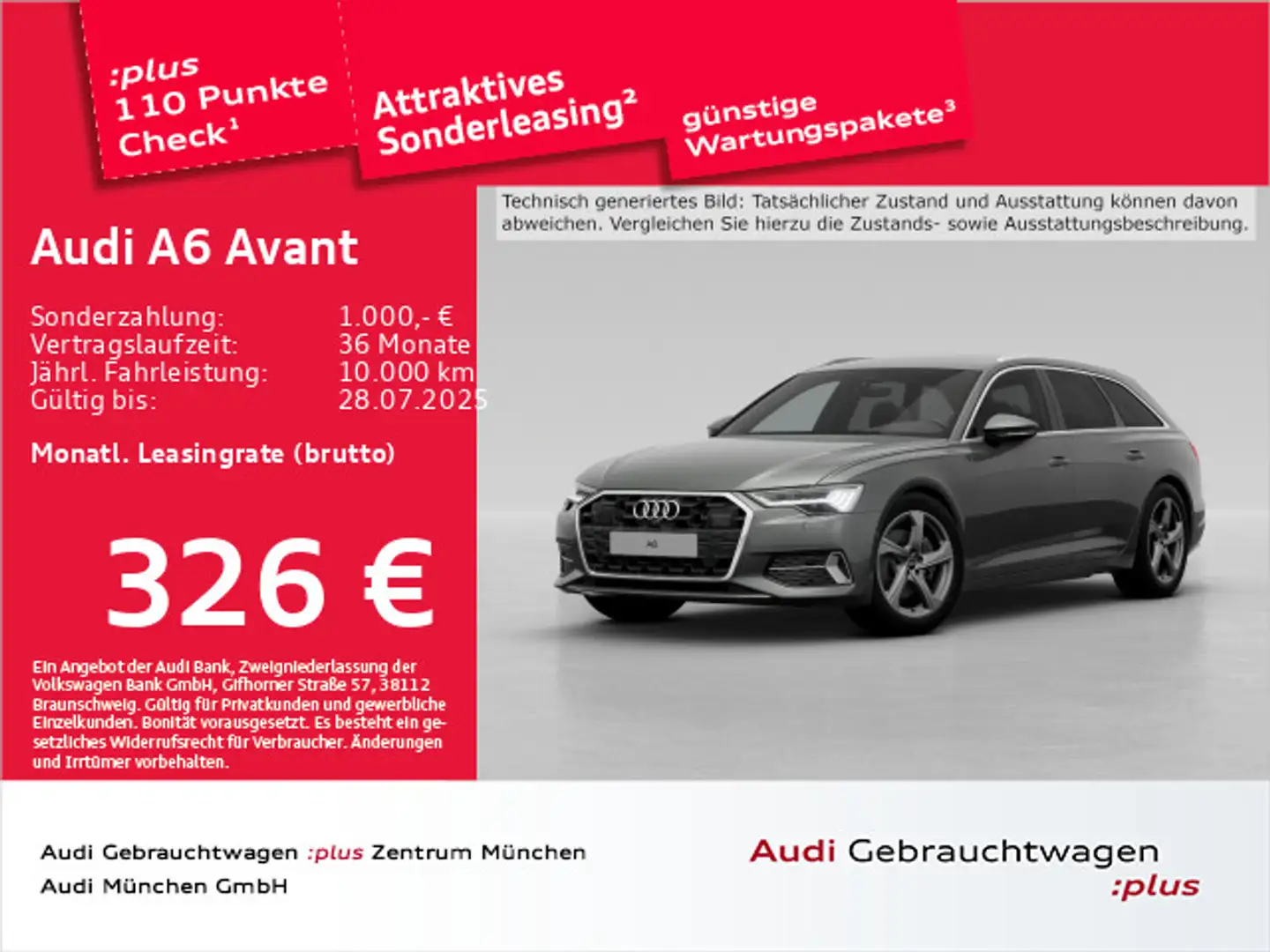 Audi A6 45 TFSI S tronic advanced S line AHK/HD Grau - 1