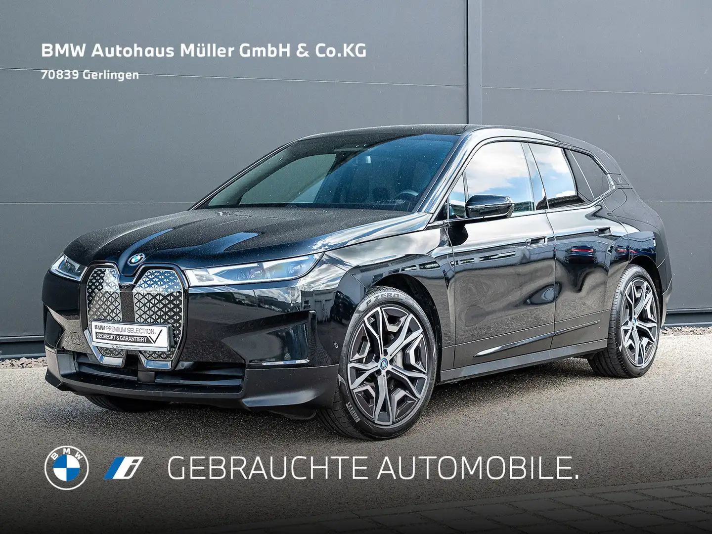 BMW iX xDrive40 AHK GSD Laser 360° ACC H/Ksound 1VB Schwarz - 1