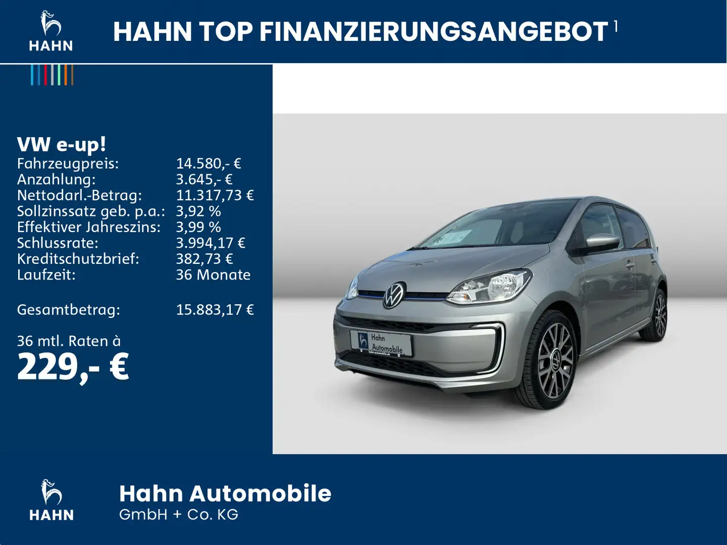 Volkswagen e-up! Move Style Plus Cam Klima Maps+More Sitzhe Silber - 2