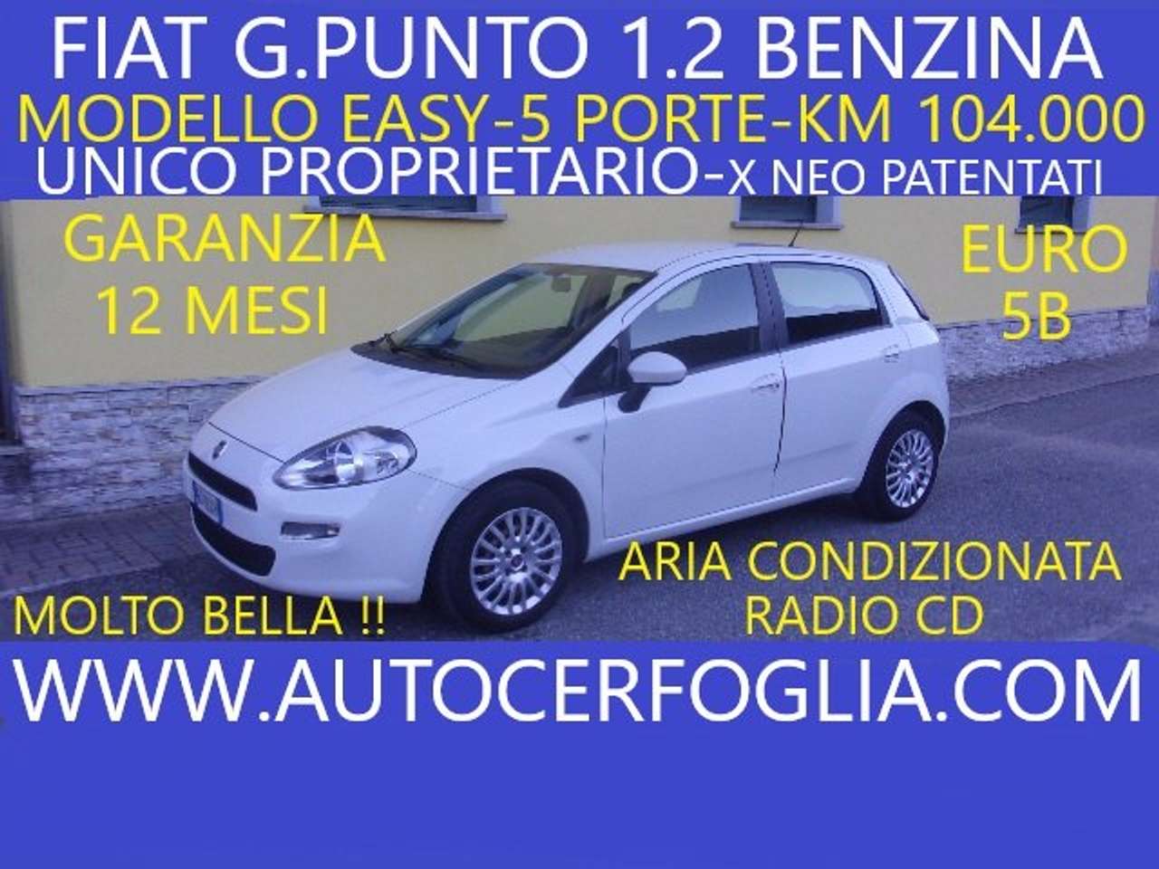 Fiat Punto 5p 1.2 Easy-UNICO PROPRIETARIO!!!