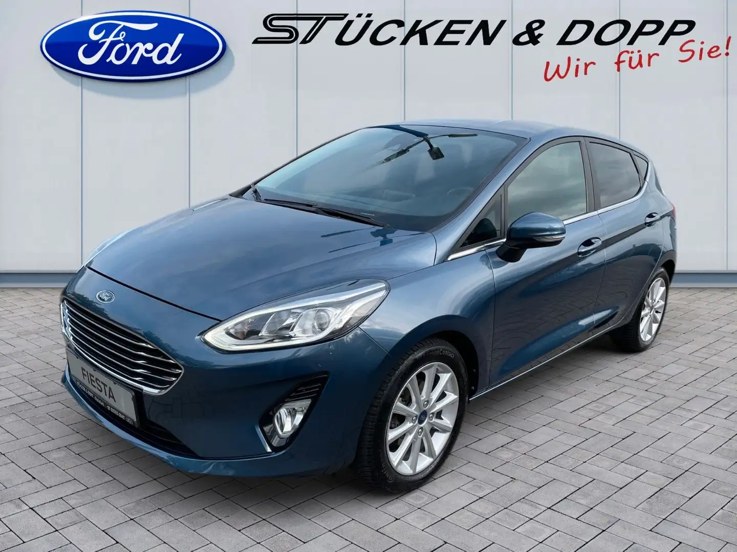 Ford Fiesta 1.0 EcoBoost Titanium+LED+Navi+Garantie+. Blau - 2