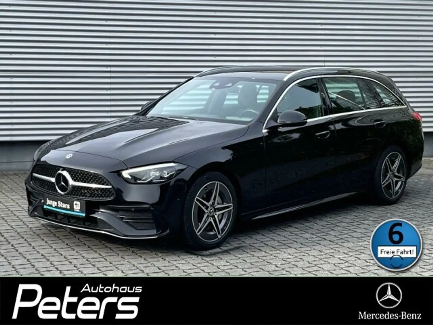Mercedes-Benz C 220 C 220 d T AMG Line Distr/Memory/360°/Ambient/LED Fekete - 1