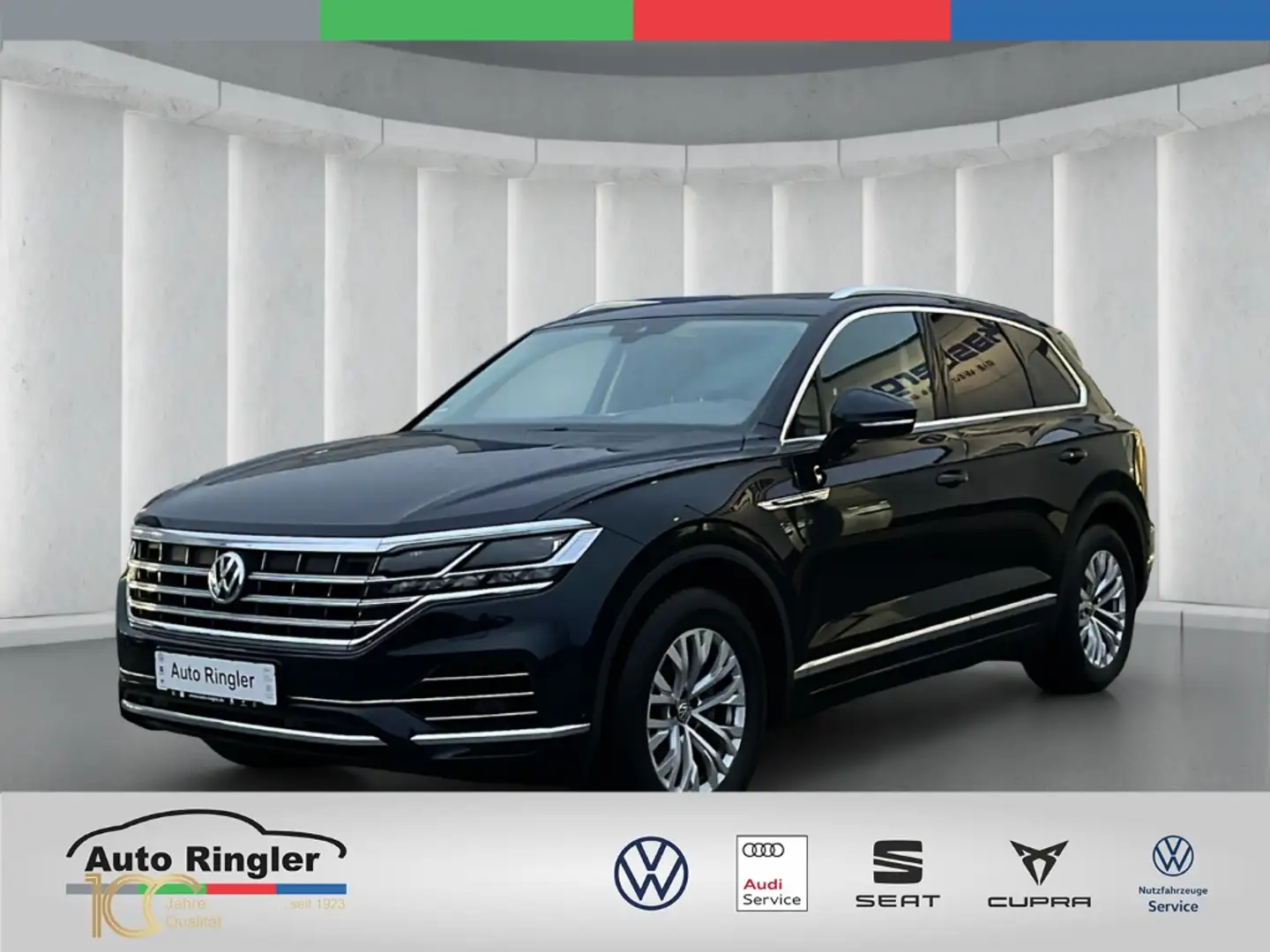 Volkswagen Touareg 3.0 V6 TDI Atmosphere+20+LEDER+LUFT+AHK Blauw - 1