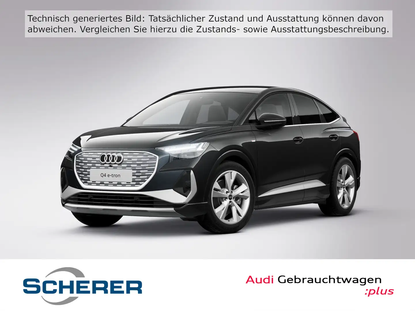 Audi Q4 e-tron S-LINE 50 MMI KAM LED ACC Schwarz - 1