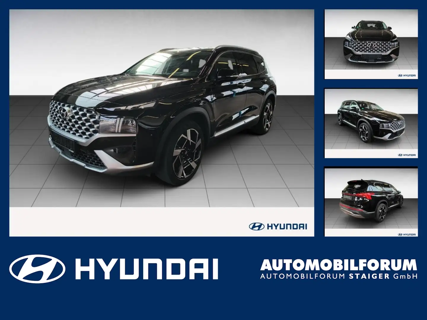 Hyundai SANTA FE 2.2 CRDi 5-Sitzer Prime 2xKlima 360 ACC Zwart - 1