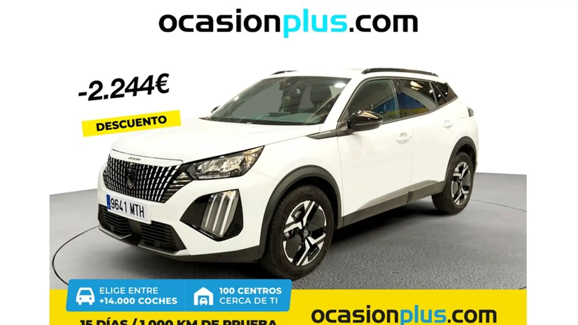 Peugeot 2008 Hybrid 136 Allure eDCS6 Blanc - 1