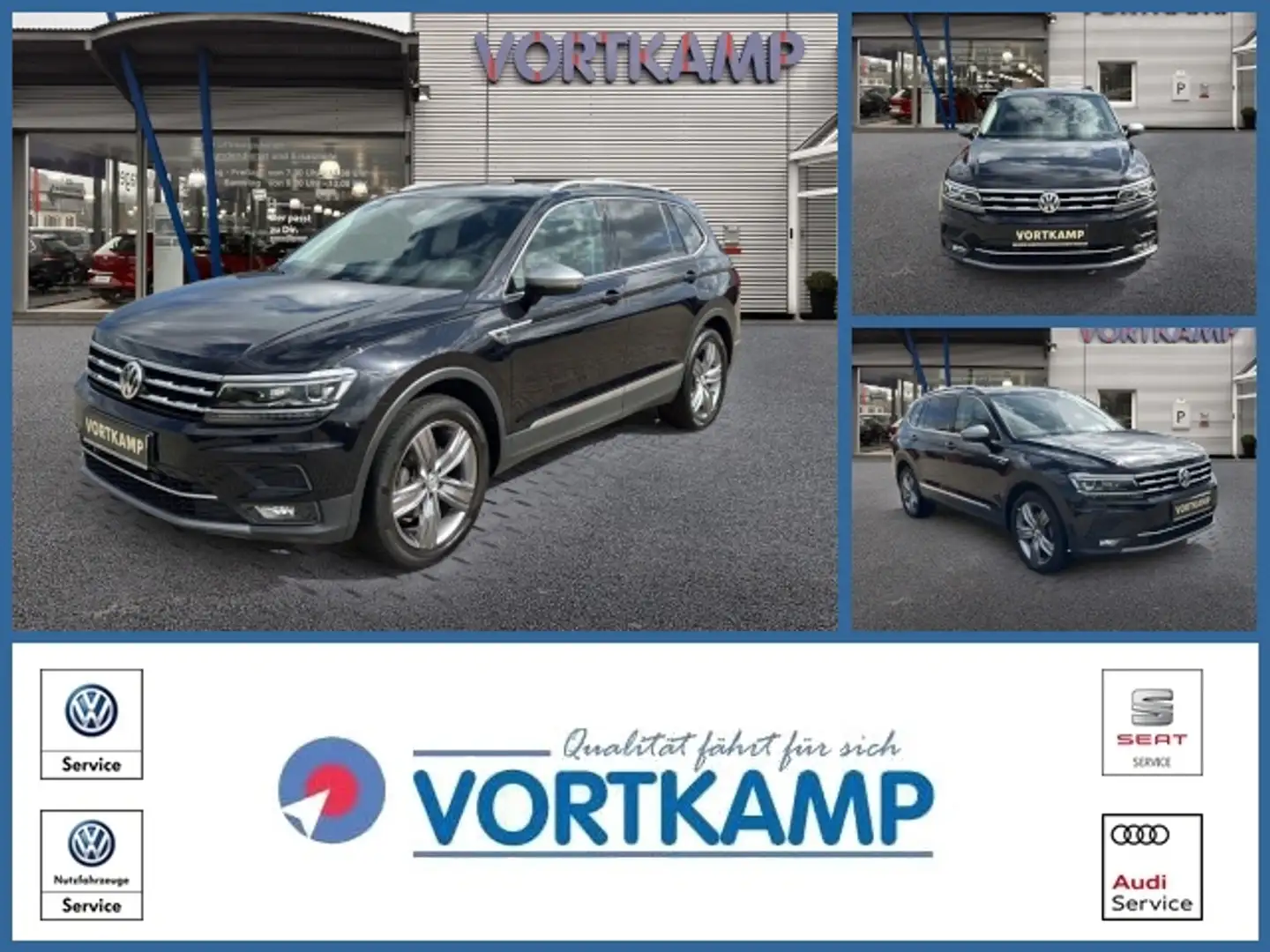 Volkswagen Tiguan Allspace Highline 1.5 TSI DSG 7-Sitzer Schwarz - 1
