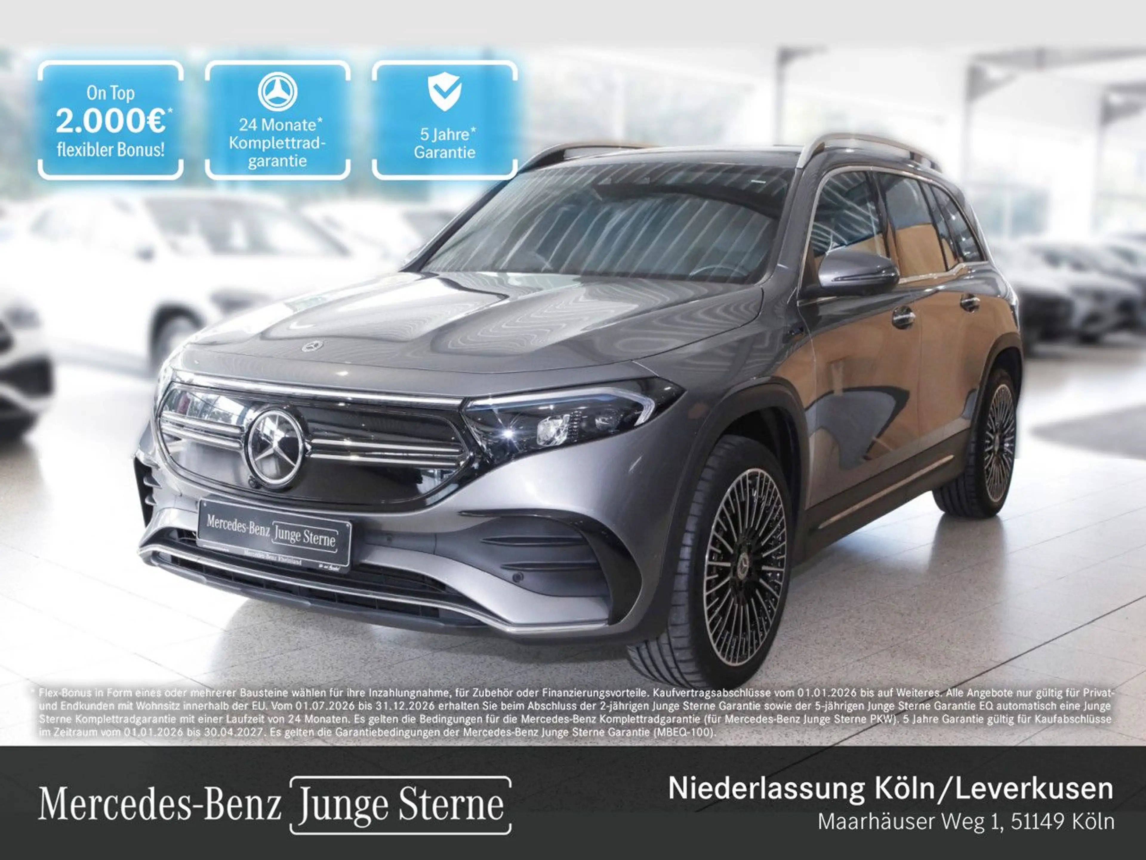 Mercedes-Benz EQB 300 4M AMG+20"+PLUS-PAKET+PANO+360+KEYLESS