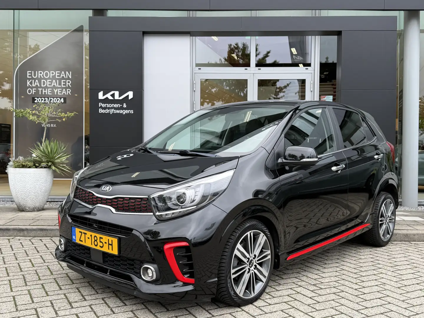 Kia Picanto 1.0 T-GDI GT-Line Leder // Navi Camera //100 PK // Noir - 1