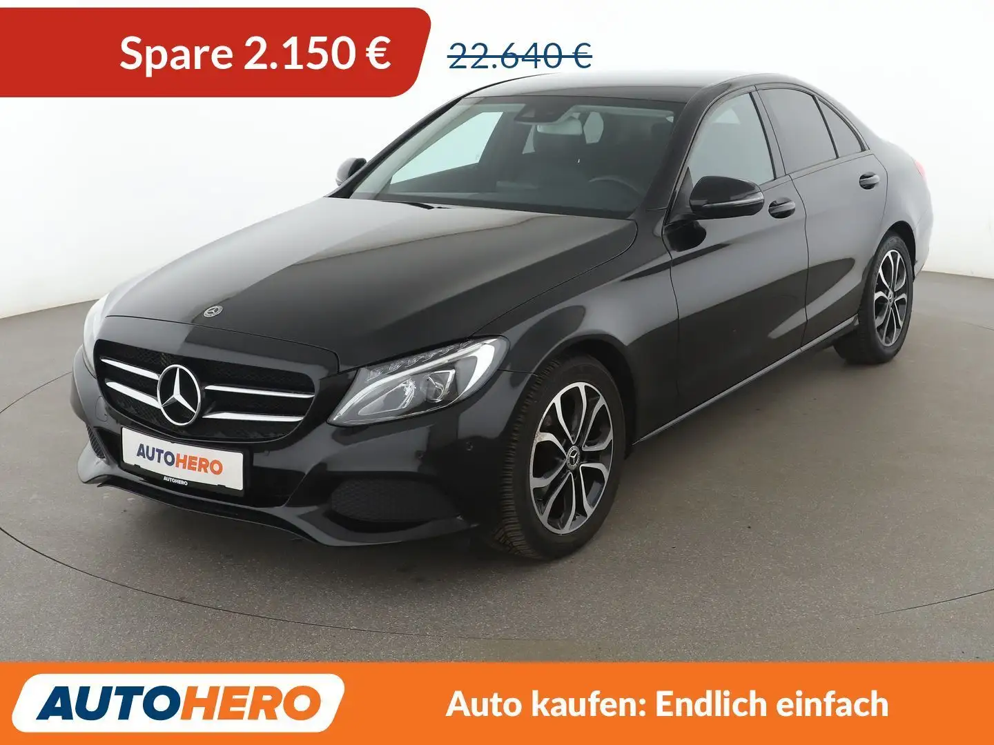 Mercedes-Benz C 180 CGI Avantgarde Aut.*LED*NAVI*TEMPO*CAM*PDC*SHZ* Zwart - 1