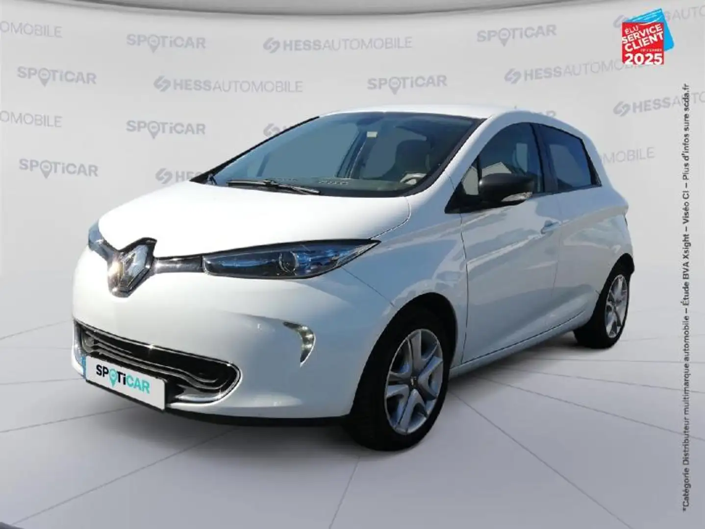 Renault ZOE Zen charge normale R90 Achat Intégral MY19 GPS Blanc - 1