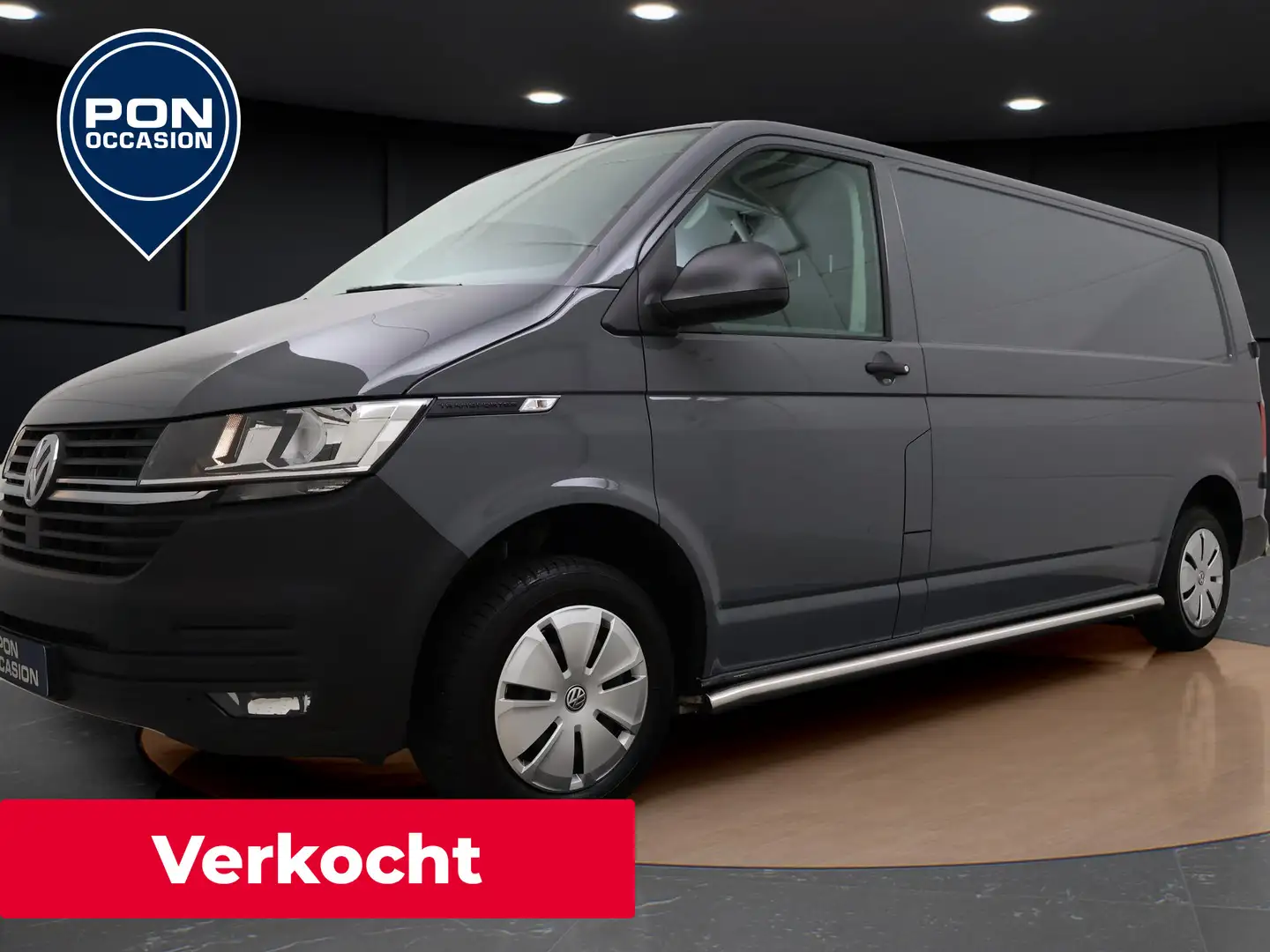 Volkswagen T6.1 Transporter 2.0 TDI 110 PK L2H1 28 Comfortline | Navigatie | P Gris - 1