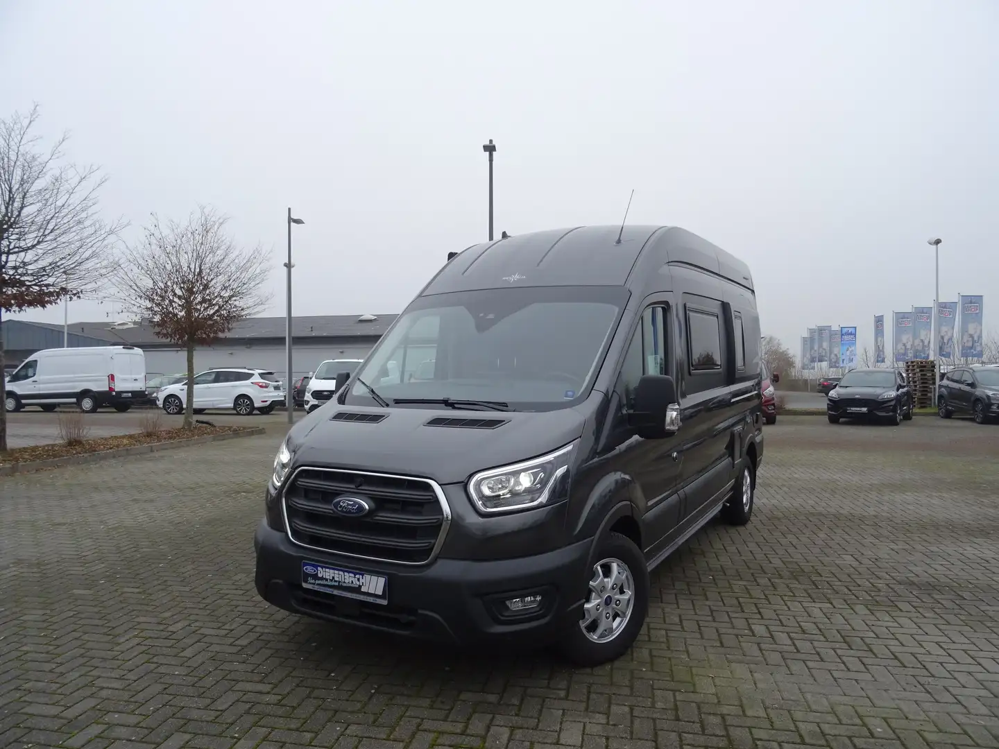 Ford Transit Big Nugget 2.0 Ecoblue Autom. +Kamera+ACC+Xenon Grijs - 1