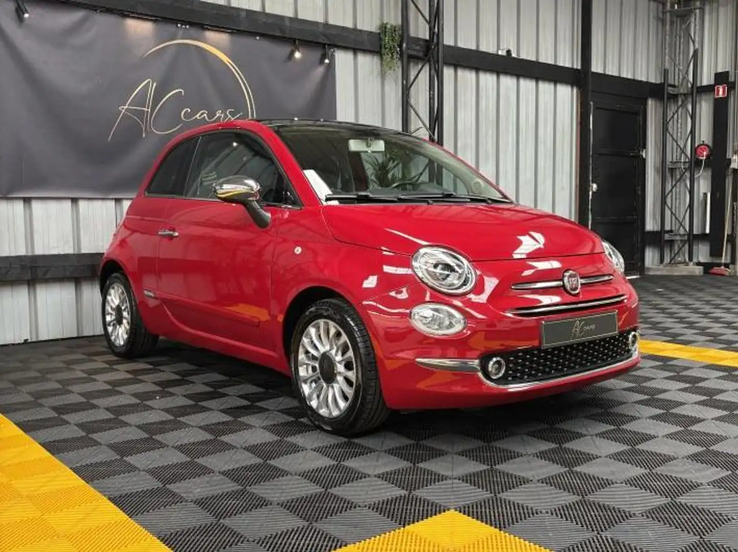 Fiat 500 1.2i Lounge - Garantie 12 mois - Rood - 1
