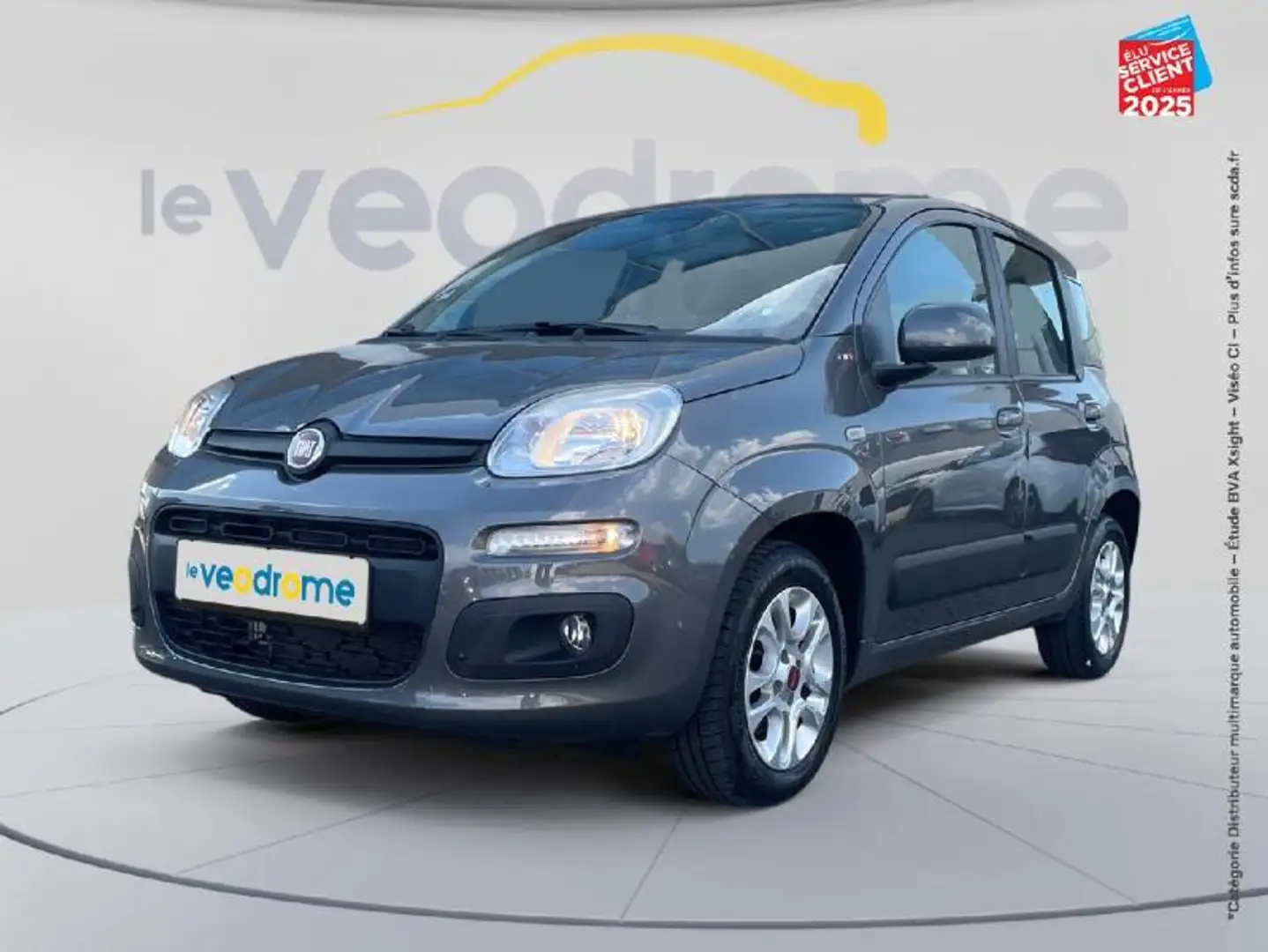 Fiat Panda 1.2 8v 69ch Lounge Gris - 1