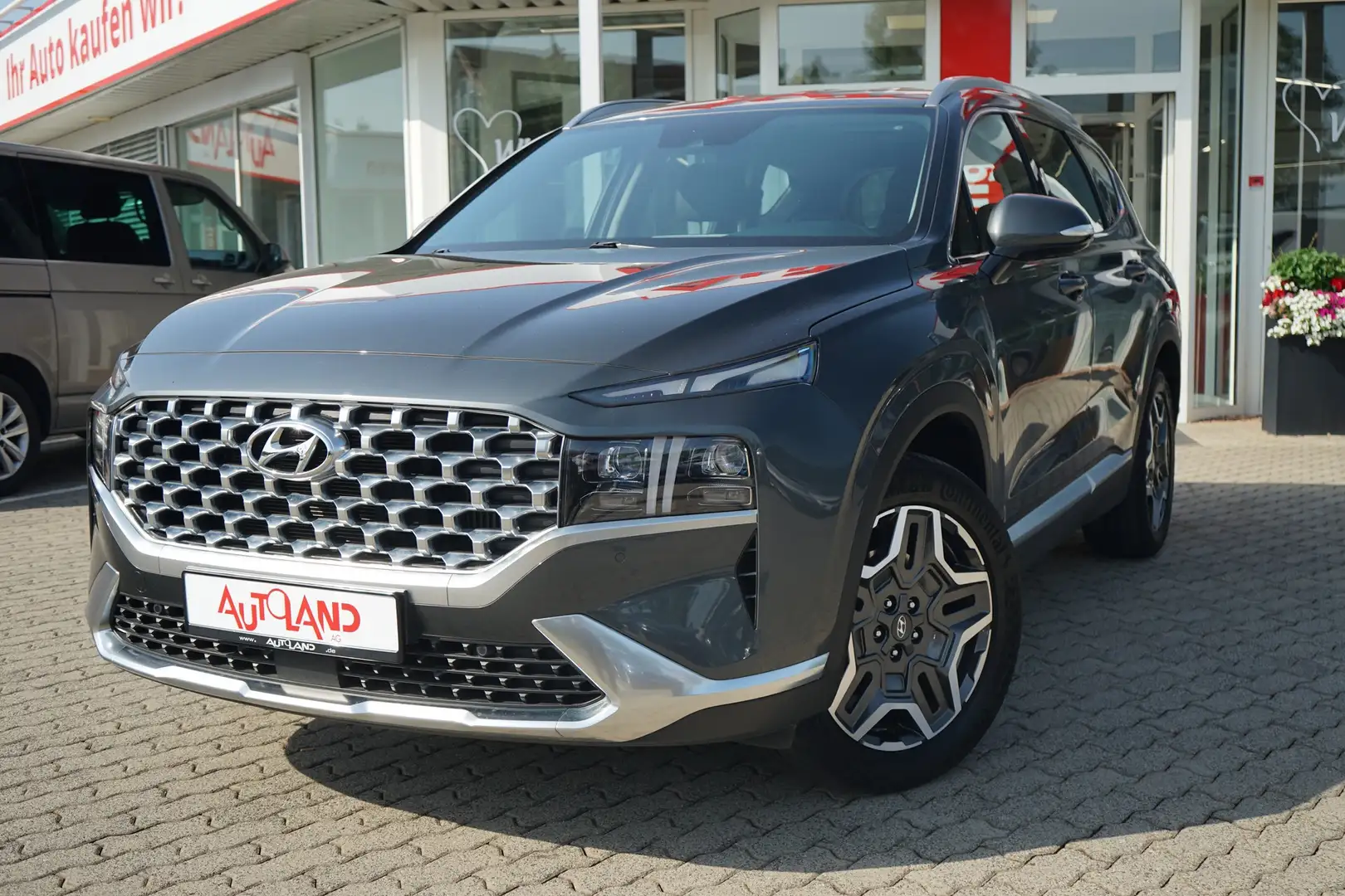 Hyundai SANTA FE 1.6 Hybrid Trend 4WD LED ACC Navi Leder Grau - 2