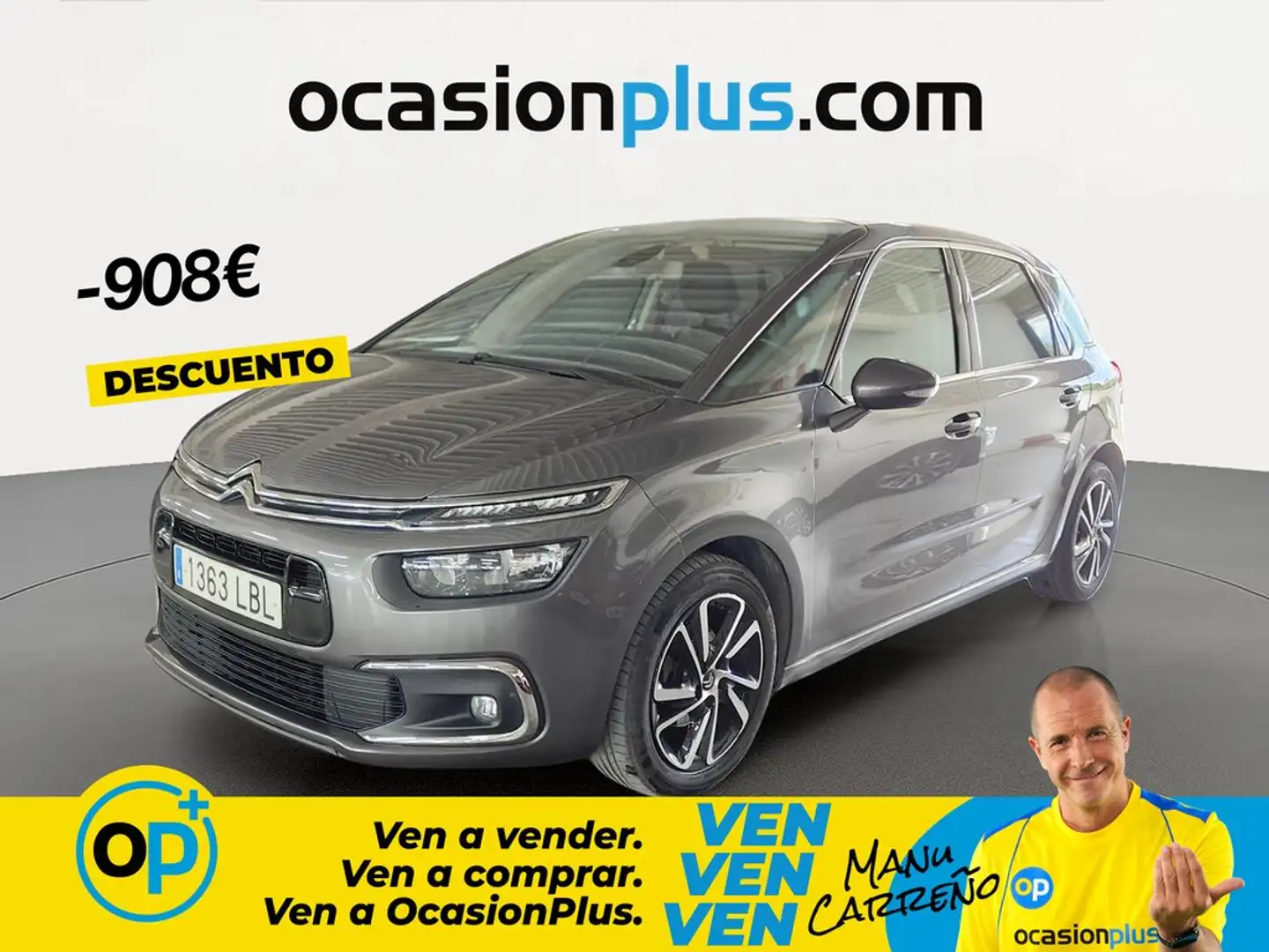 Citroen C4 Spacetourer 1.2 PureTech S&S Feel 130 Gris - 1