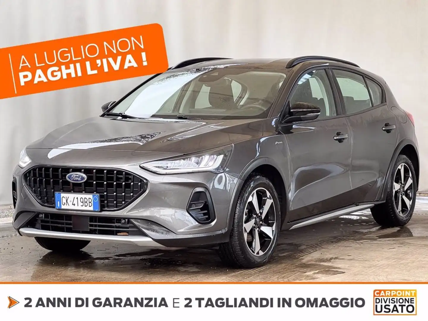 Ford Focus active 1.0 ecoboost h design 125cv Grigio - 1