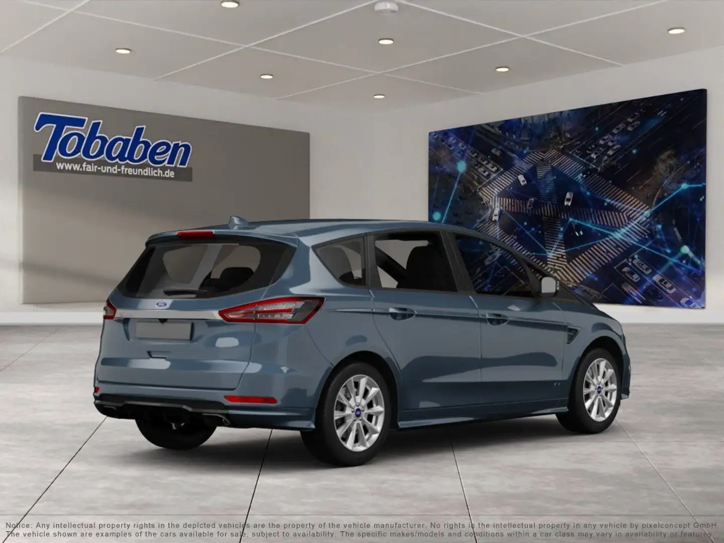 Ford S-Max 2.0 EcoBlue Titanium Start/Stopp (EURO 6d) Blau - 2