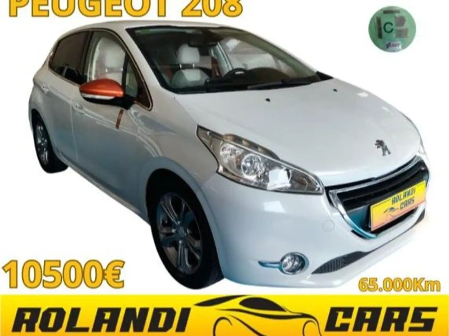 Peugeot 208 1.2 PureTech Roland Garros 82 Blanco - 1