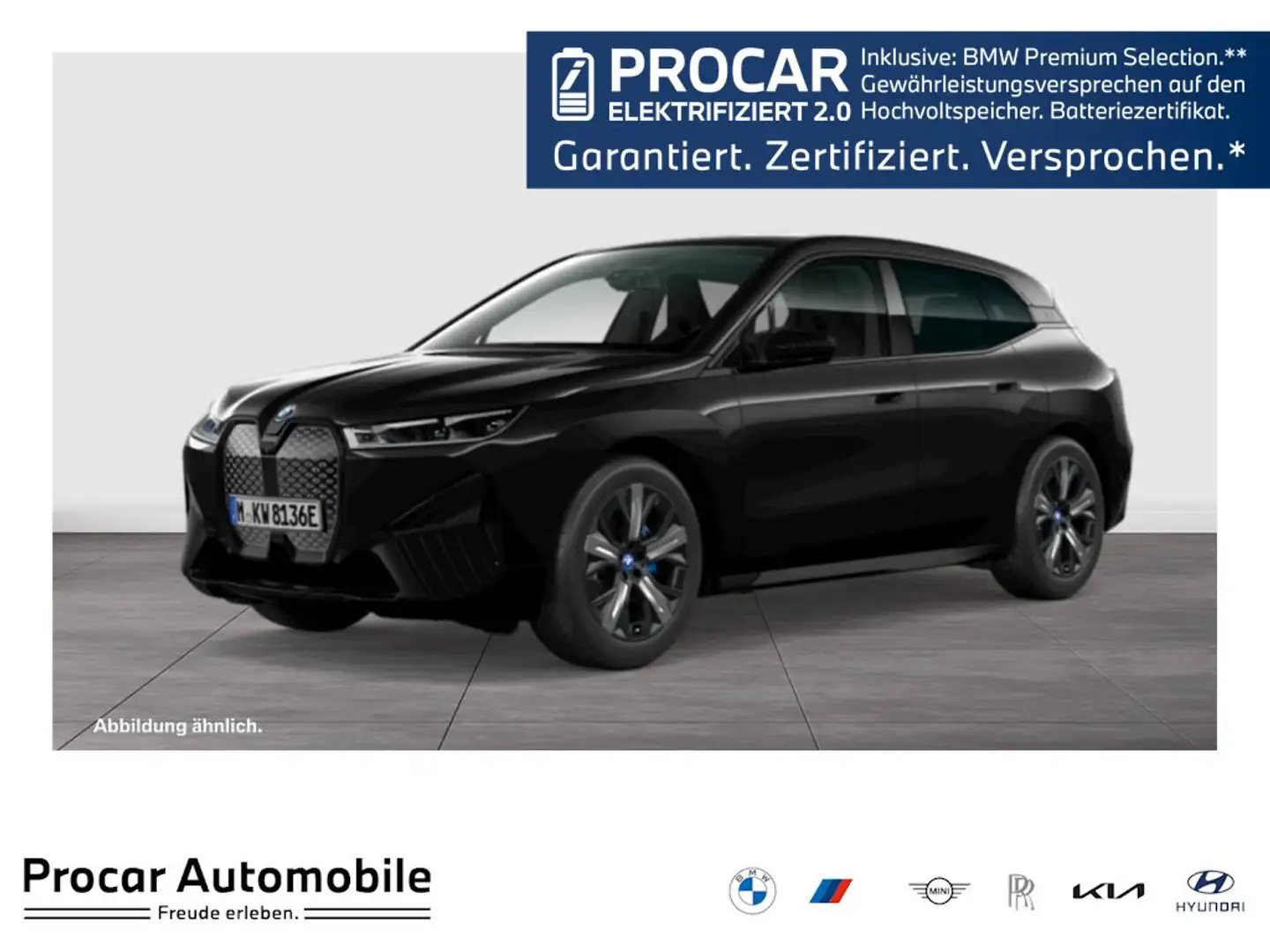BMW iX xDrive40 Sportpaket+AHK+Standheiz.+Driv.Ass.Plus+L Schwarz - 1