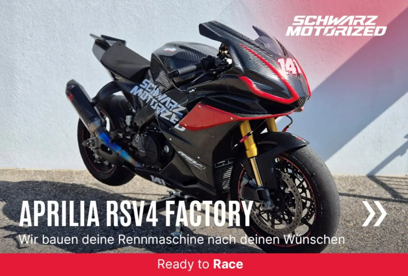 Aprilia RSV4 1100 Factory RACE Schwarz - 1
