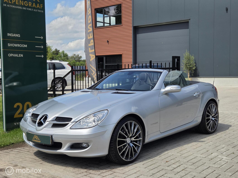 Mercedes-Benz SLK 200 K. Windscherm Airco Leder In nette staat met Onder