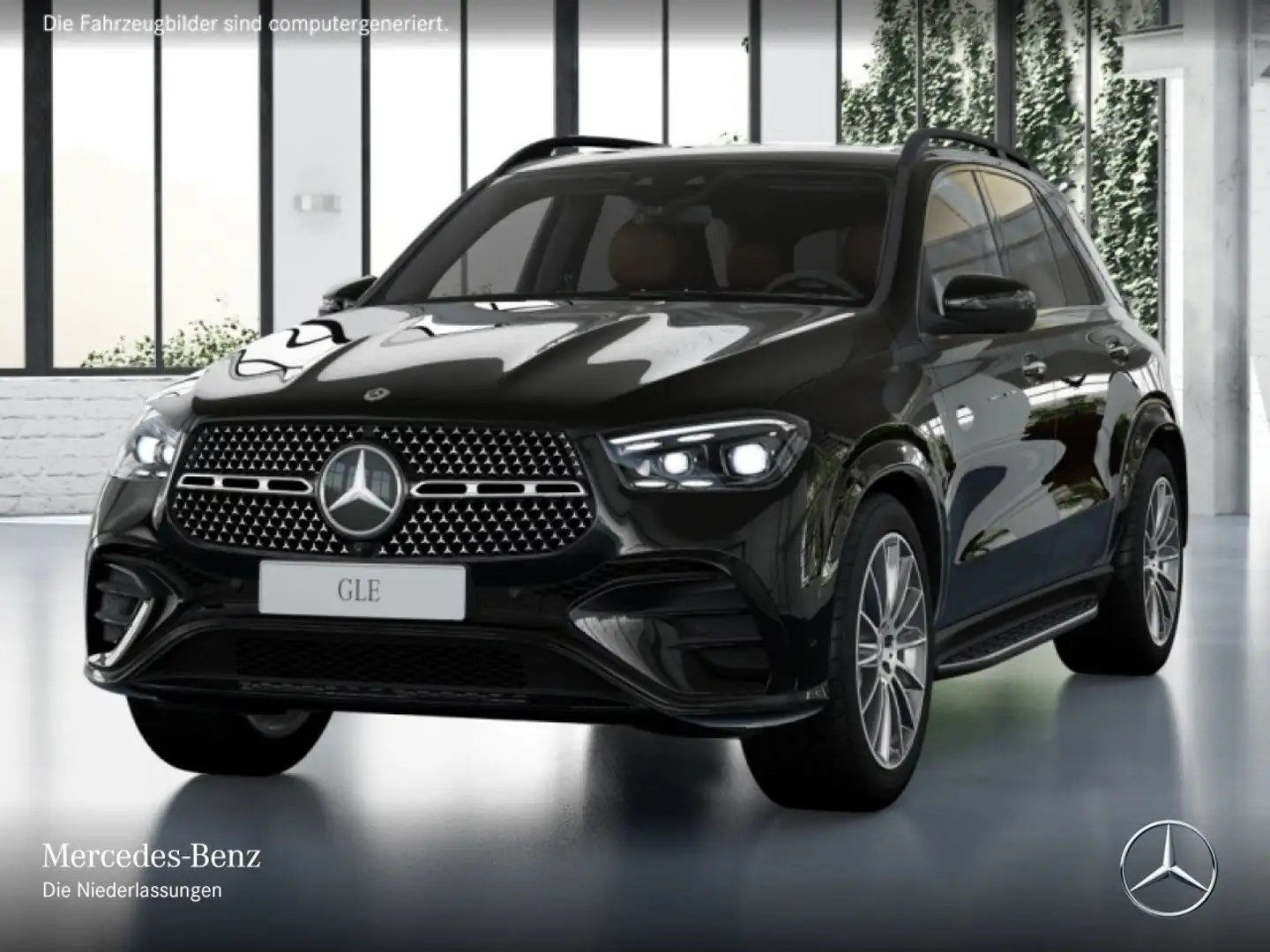 Mercedes-Benz GLE 450 d 4M AMG+NIGHT+PANO+360+AHK+MULTIBEAM+21" Schwarz - 2