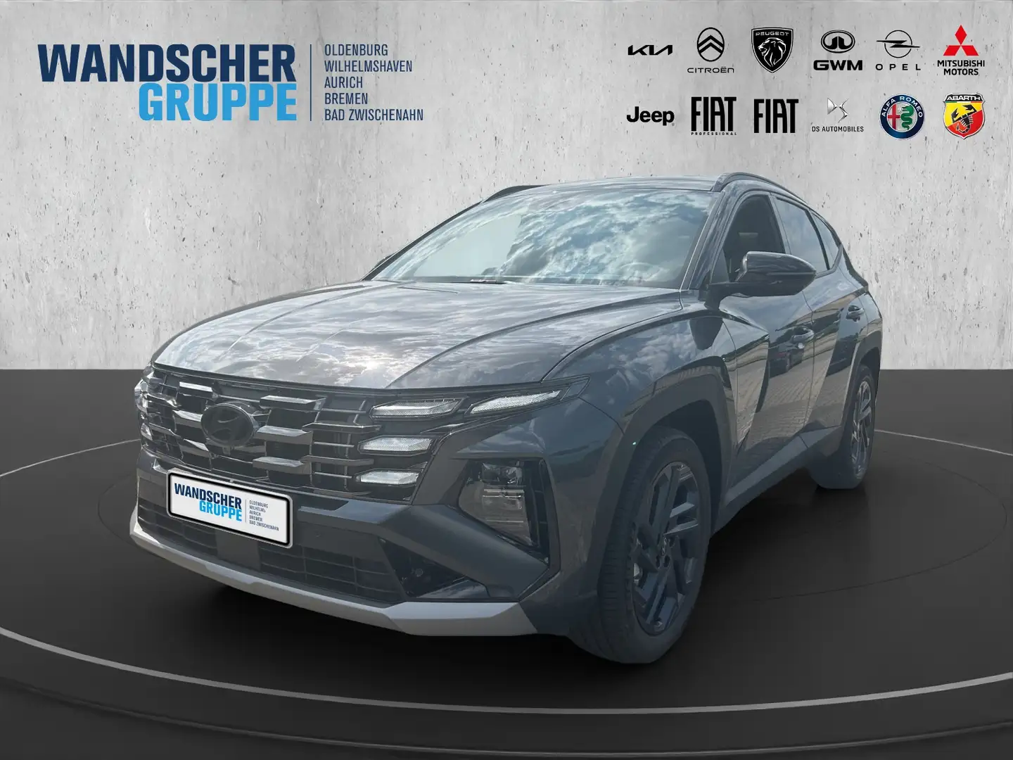 Hyundai TUCSON 1.6 ANNIVERSARY 48V hybrid 2WD HUD 360 Gris - 1