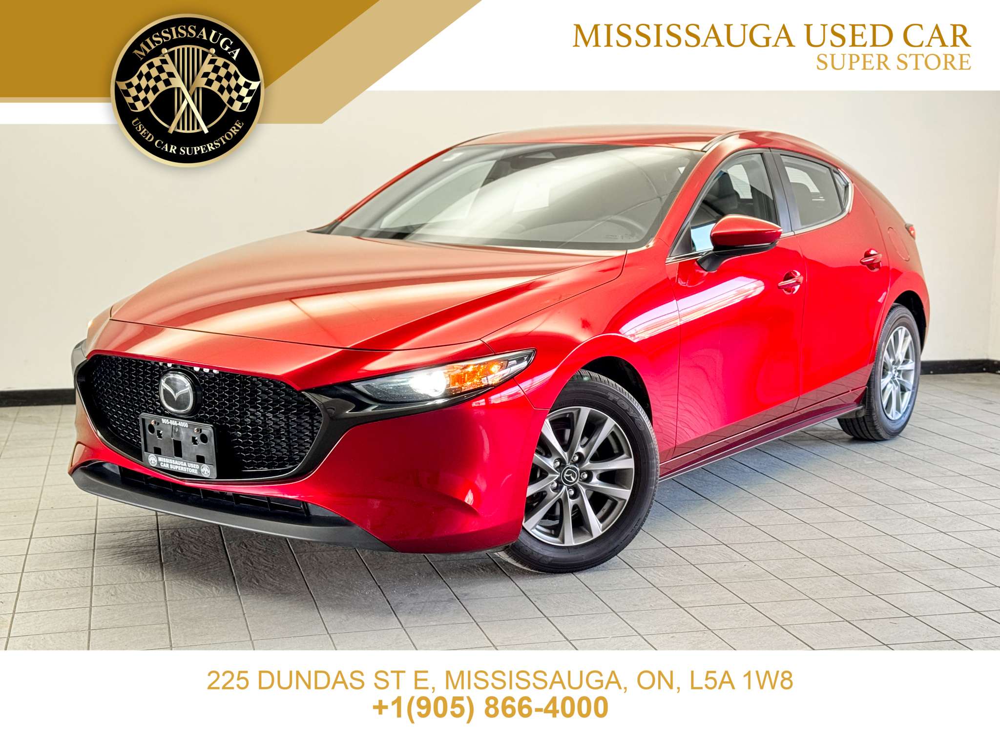Red 2024 Mazda MAZDA3 Sport Hatchback Automatic