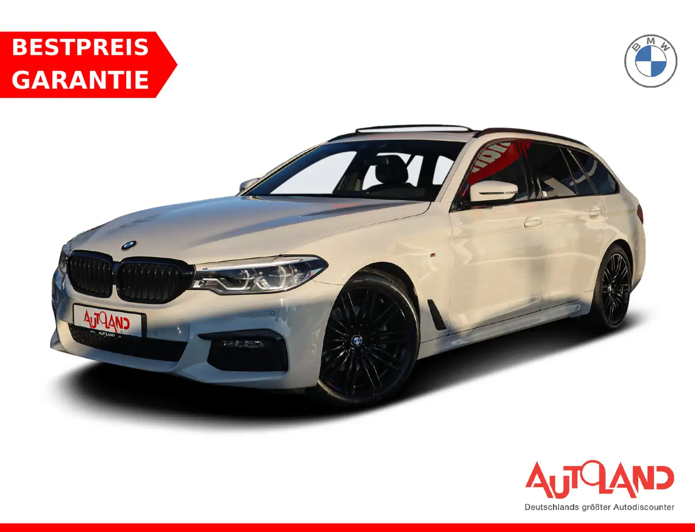BMW 520 520d Touring M Sport LED Navi Head-Up Kamera DAB Weiß - 1